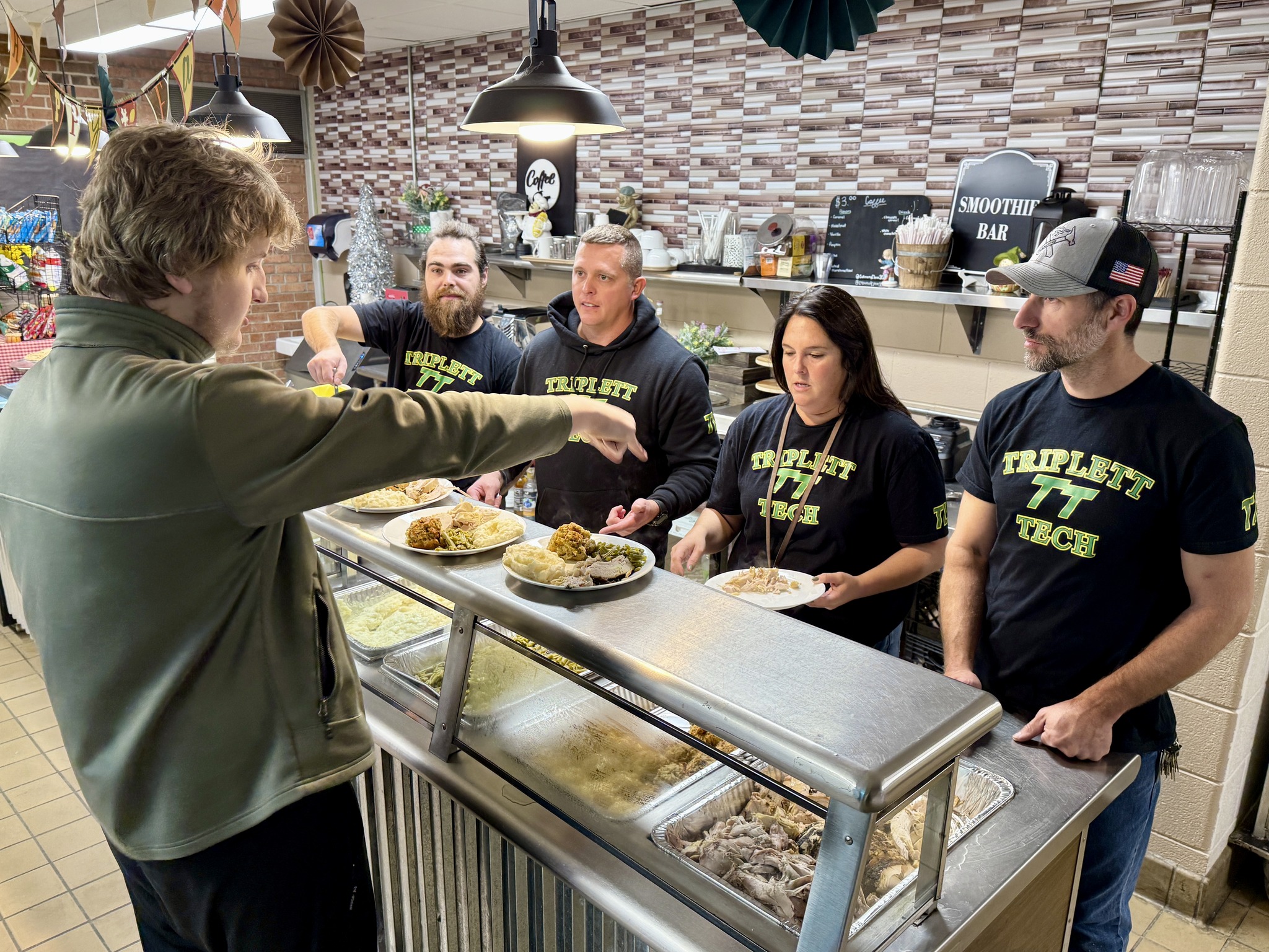 Triplett Staff Serve Up Thanksgiving Lunch