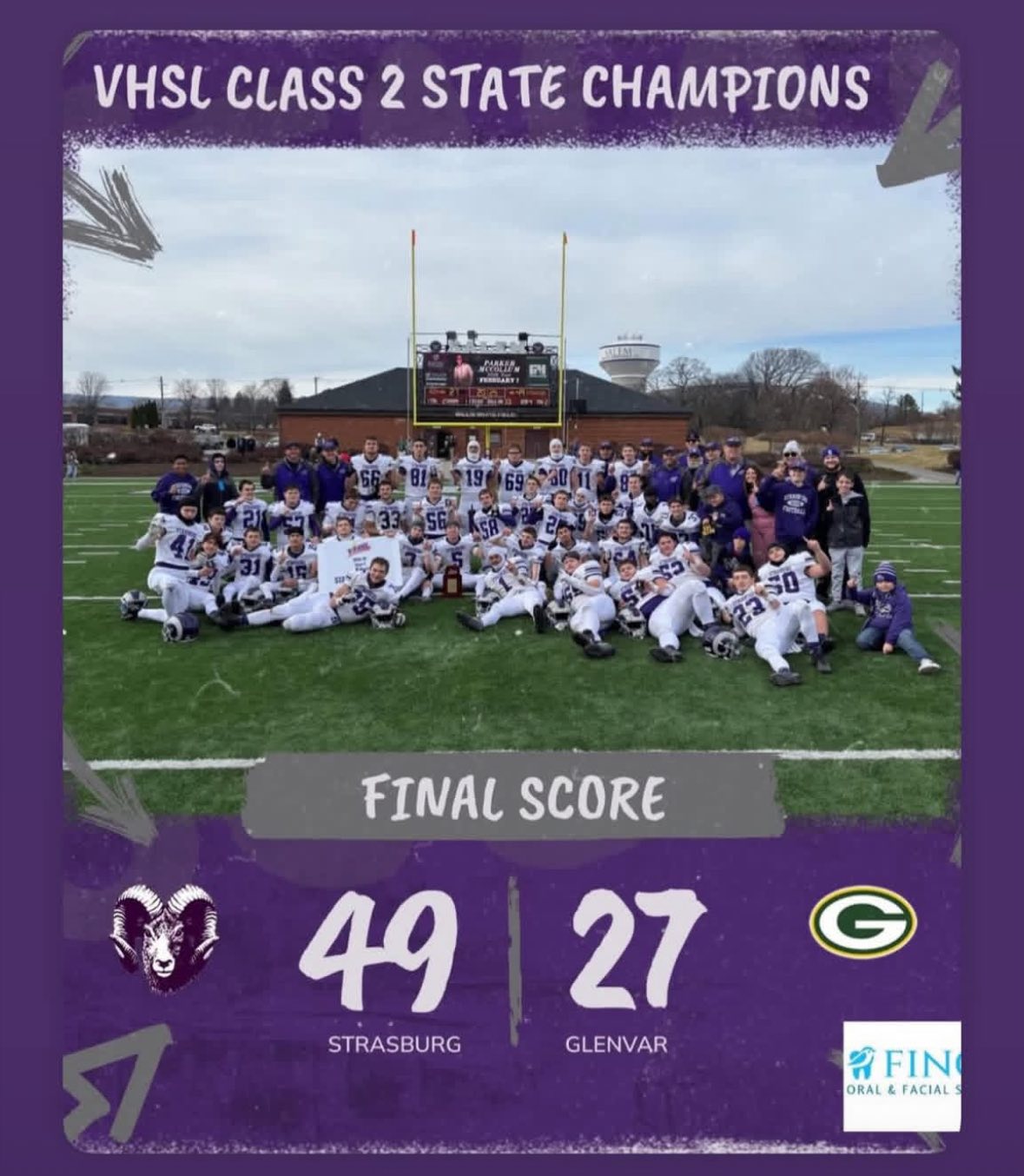 Strasburg Football Wins First-Ever State Title