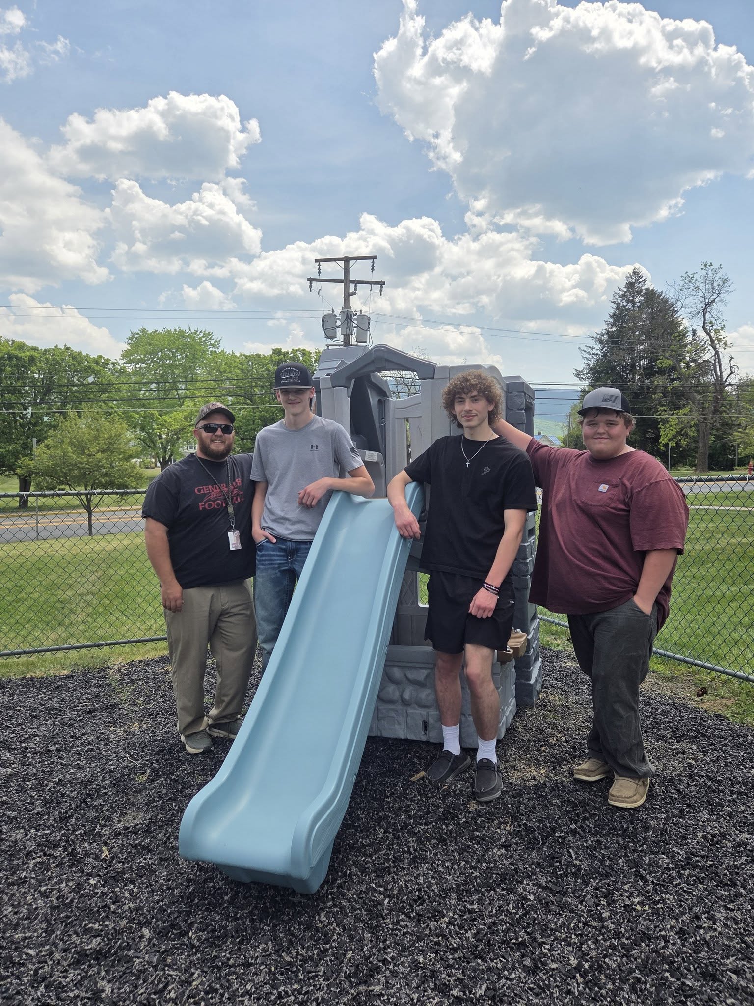 SJHS FFA Students Help Revamp Preschool Playground