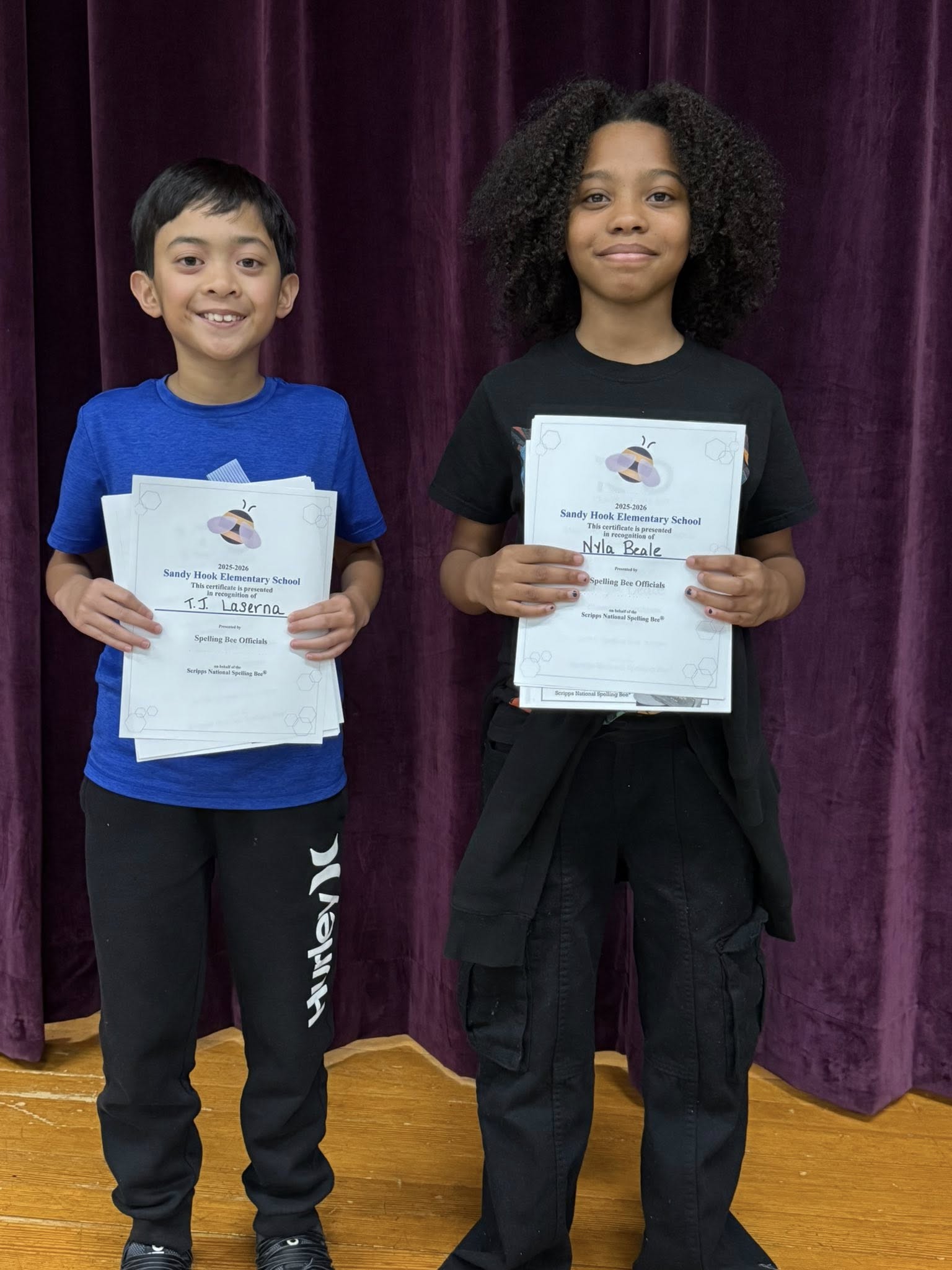 SHES Students Qualify for County Spelling Bee