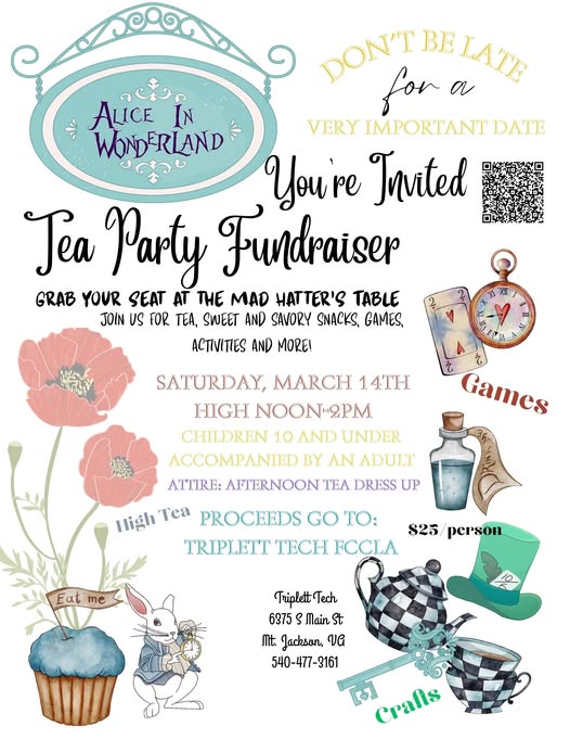 Triplett Tech FCCLA Tea Party Fundraiser