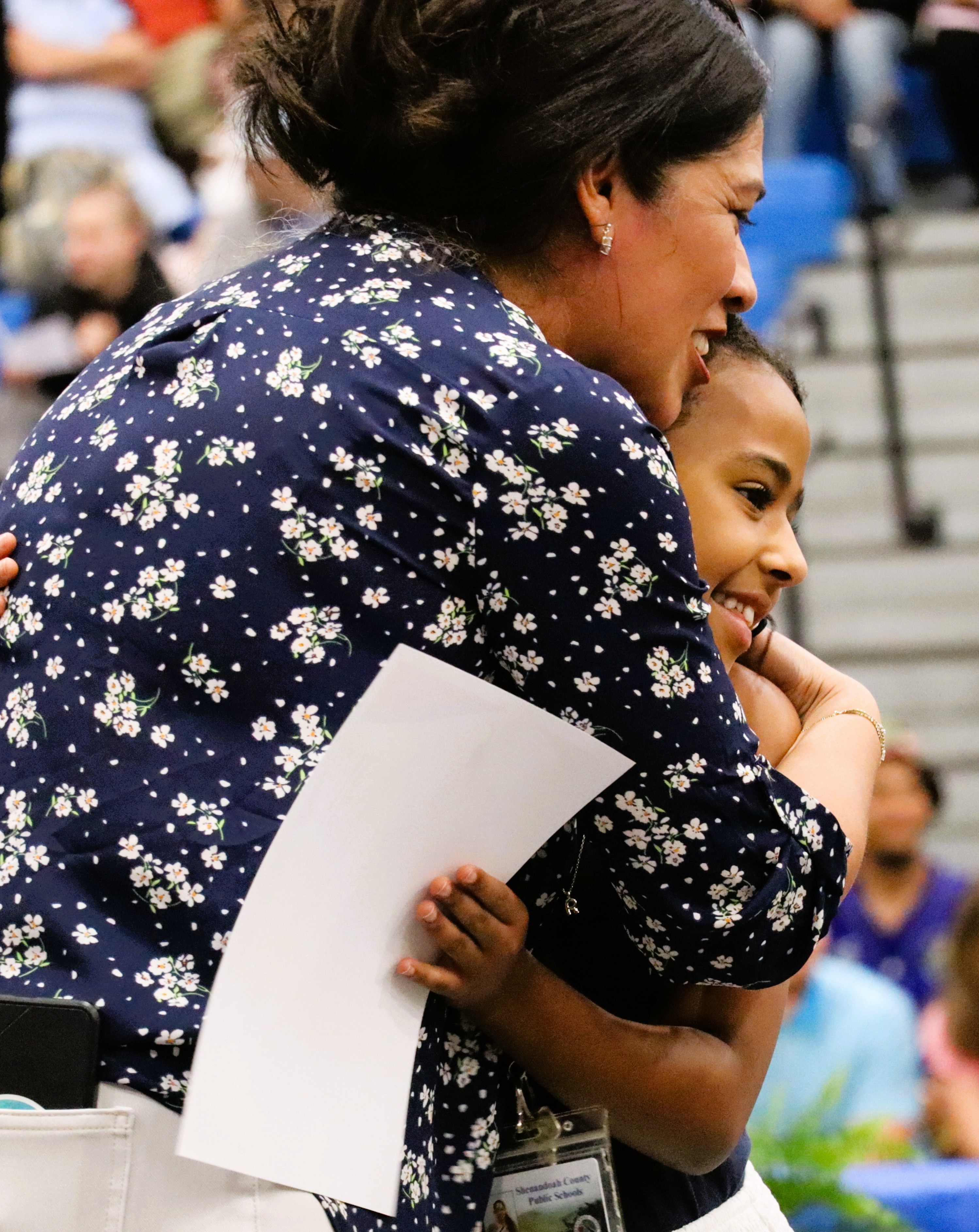 Hugs and Smiles at W.W. Robinson's 5th Grade Promotion