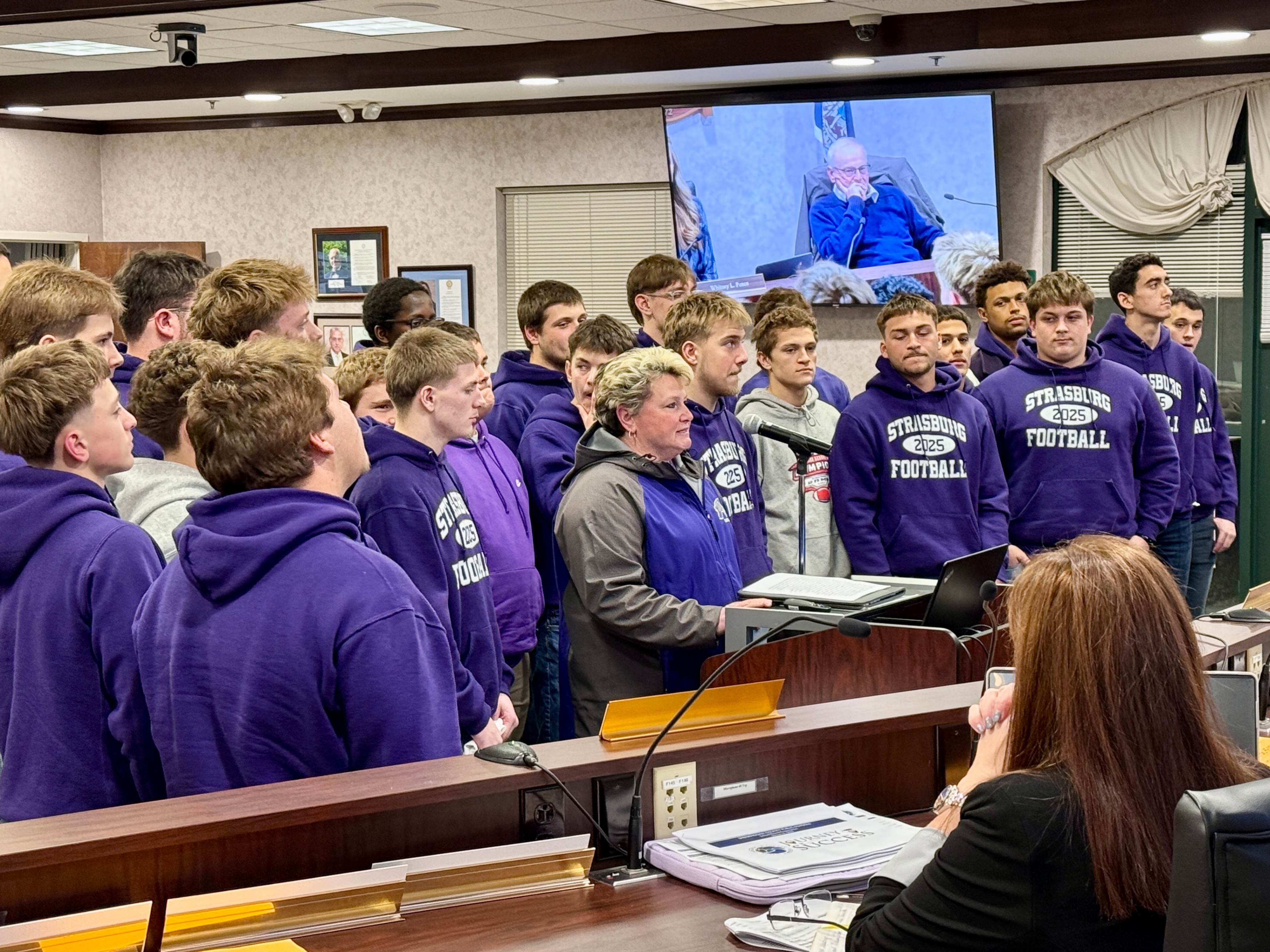SHS Football, FFA Chapters Recognized at School Board Meeting