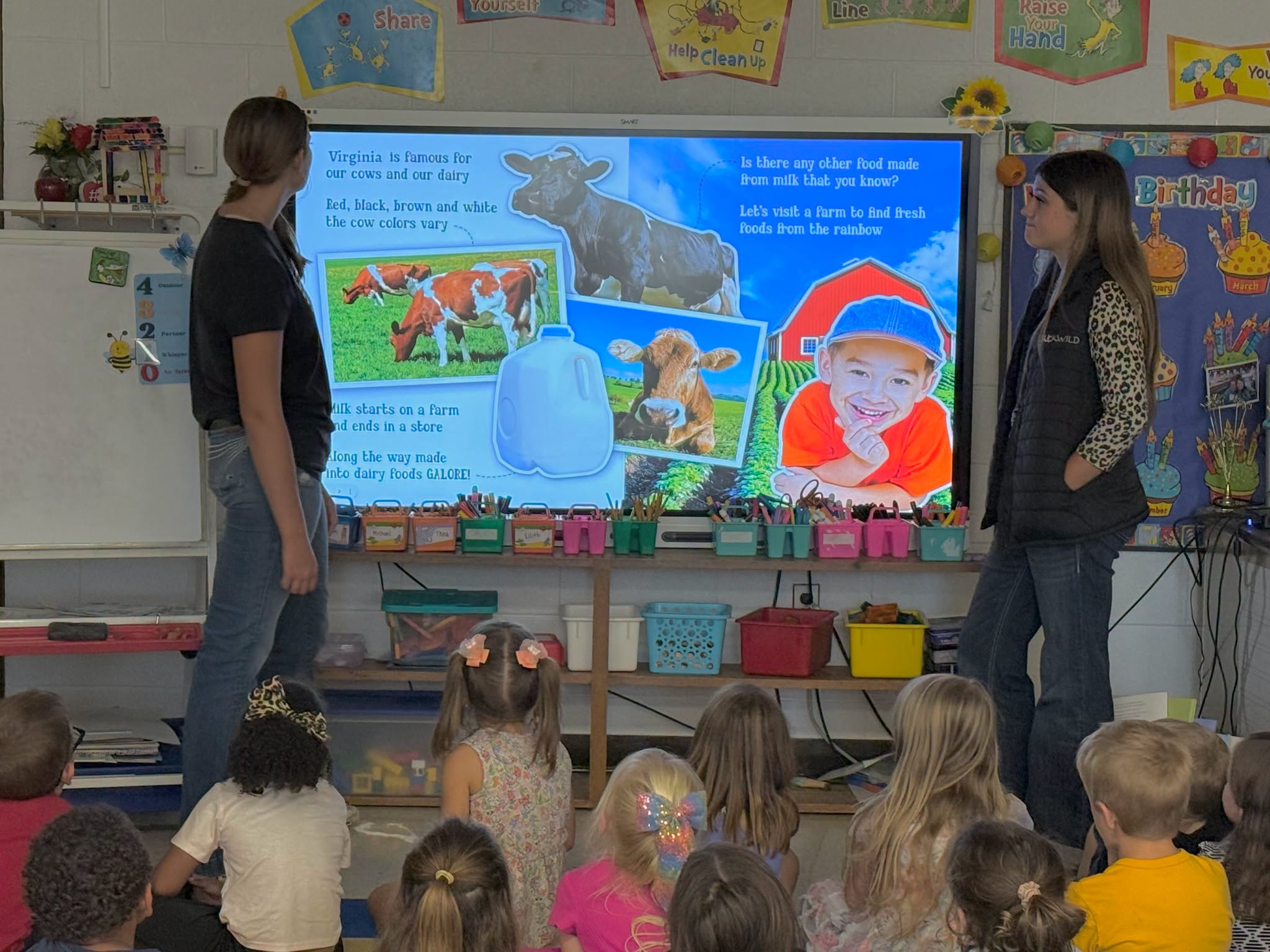 SJHS FFA Students Participate in PALS Program with ALES Kindergartners