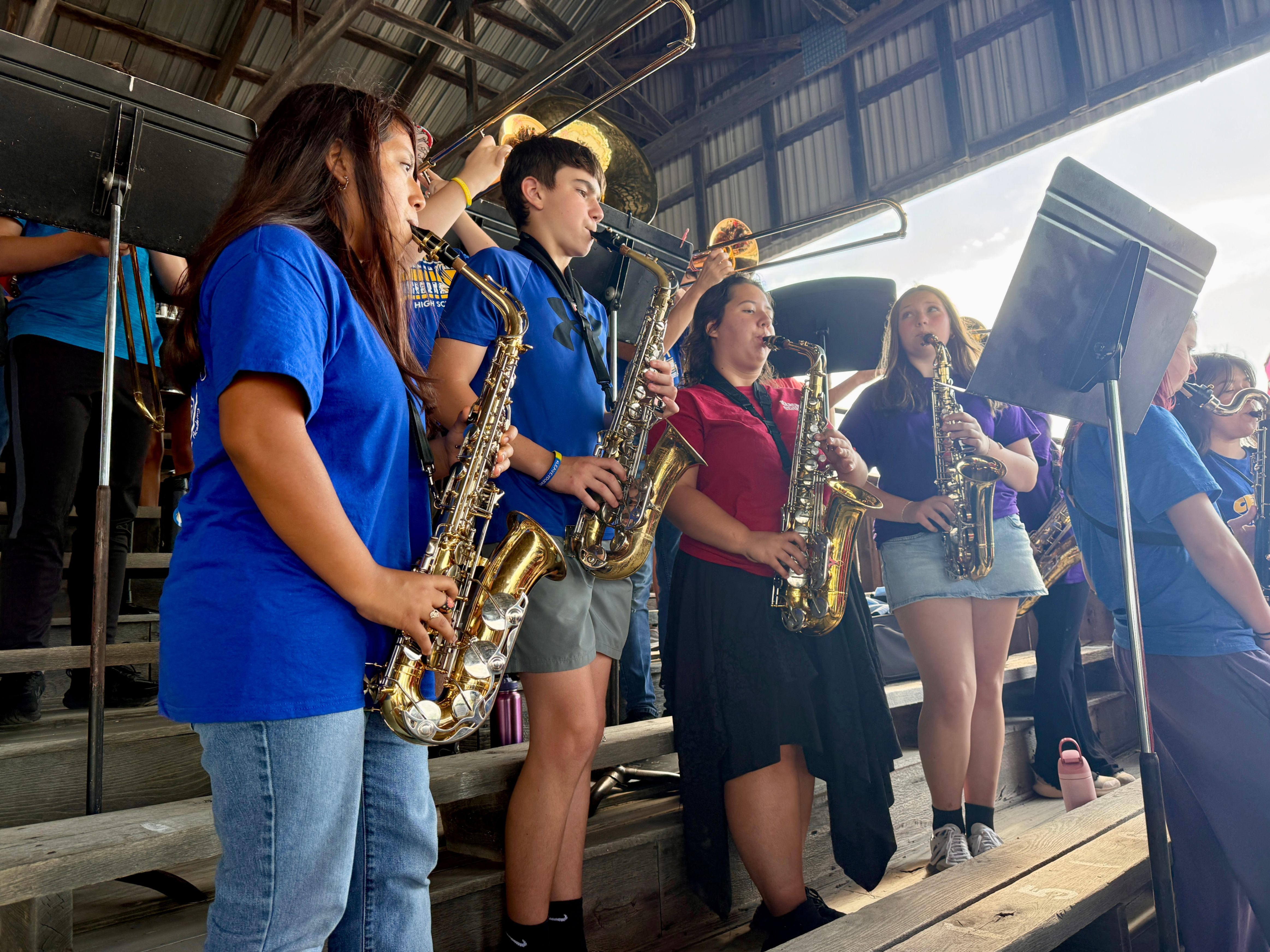 High School Bands Perform at County Fair Veterans Tribute Ceremony