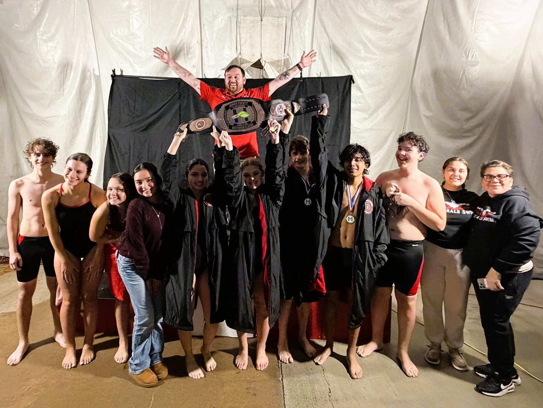 SJHS Swim Team Brings Home The Belt