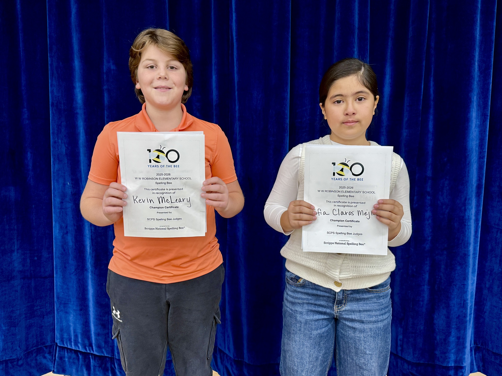 WWRES Students Qualify for County Spelling Bee