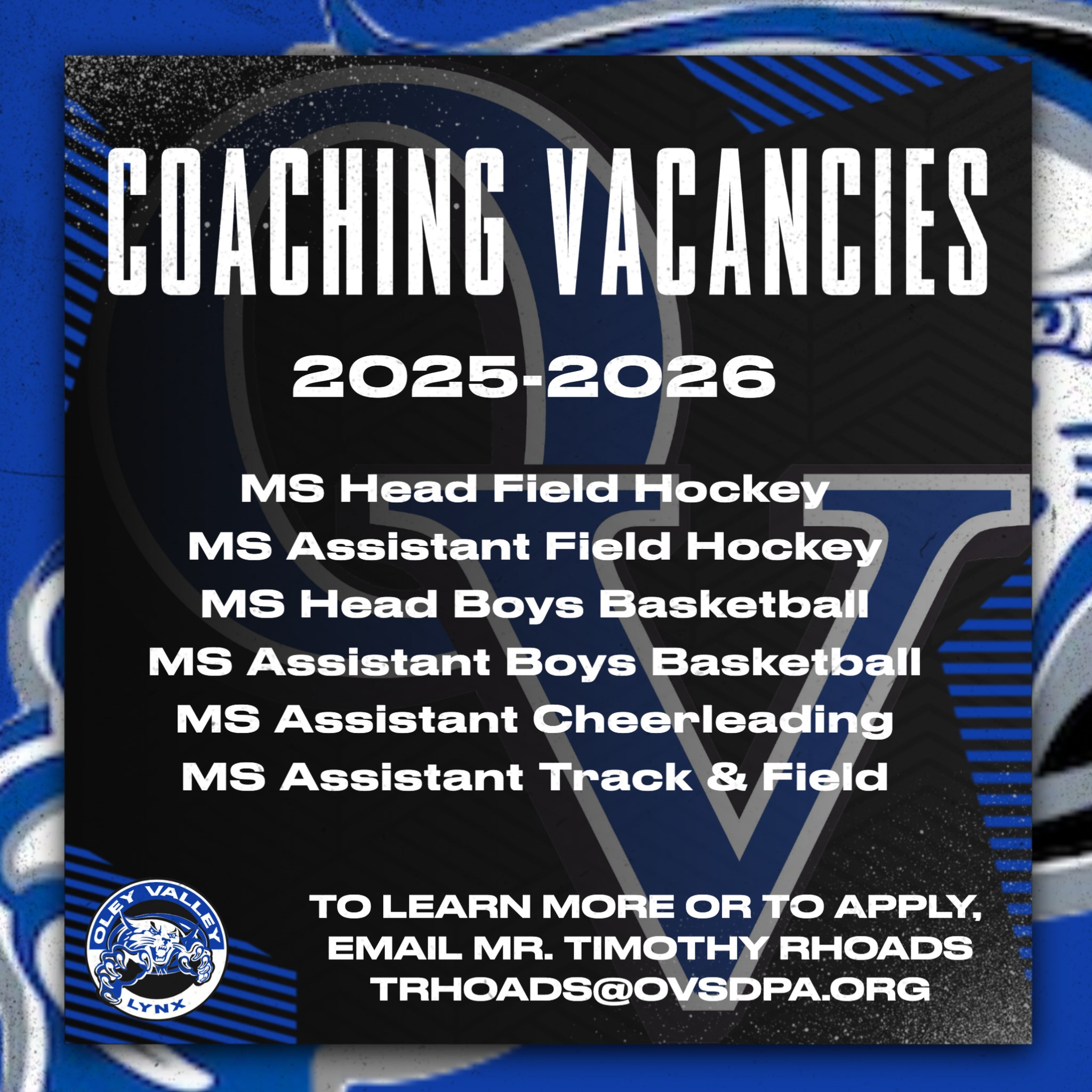 Coaching job opportunities bulletin