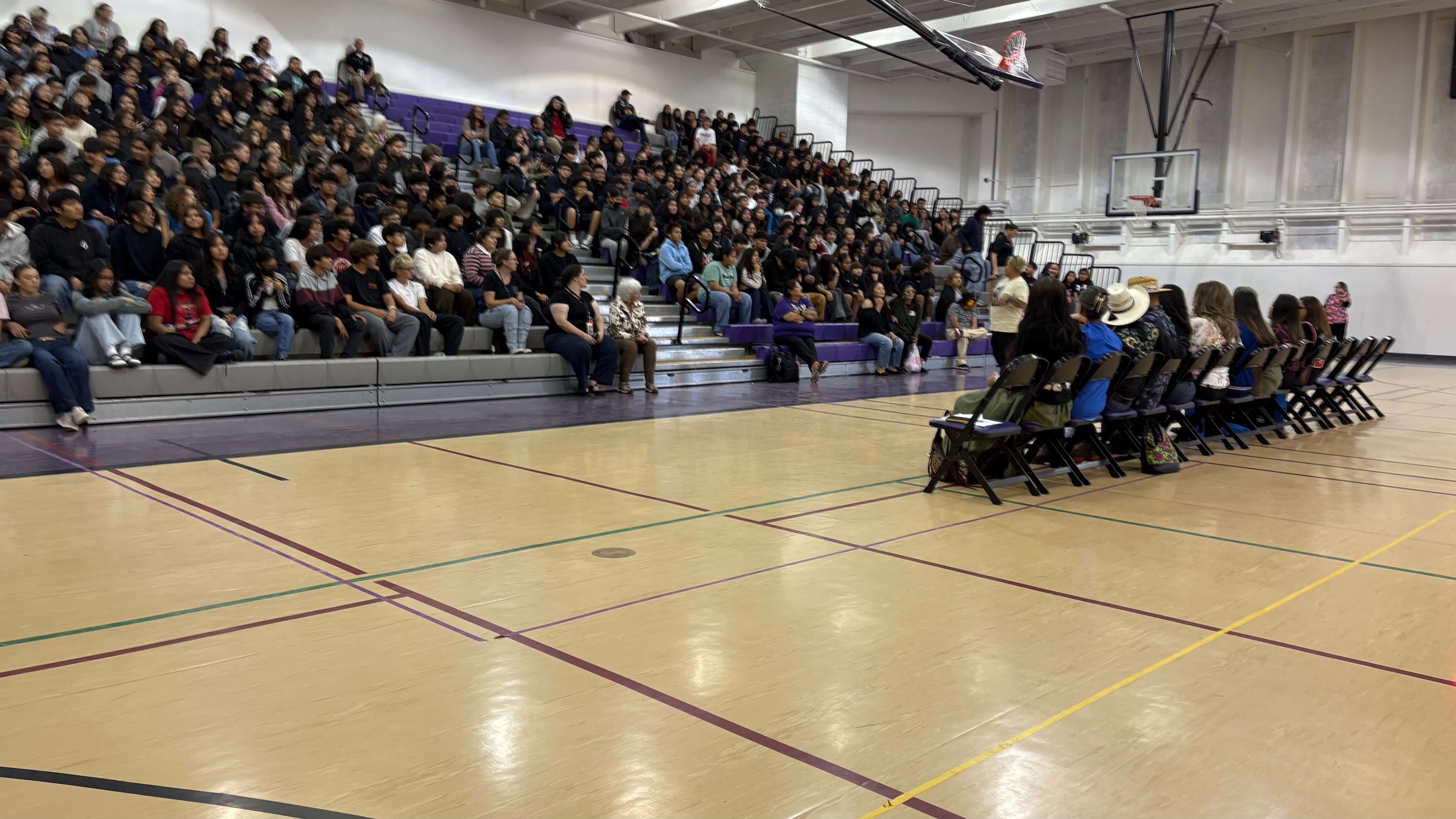School Assembly related to the Family Resource Center