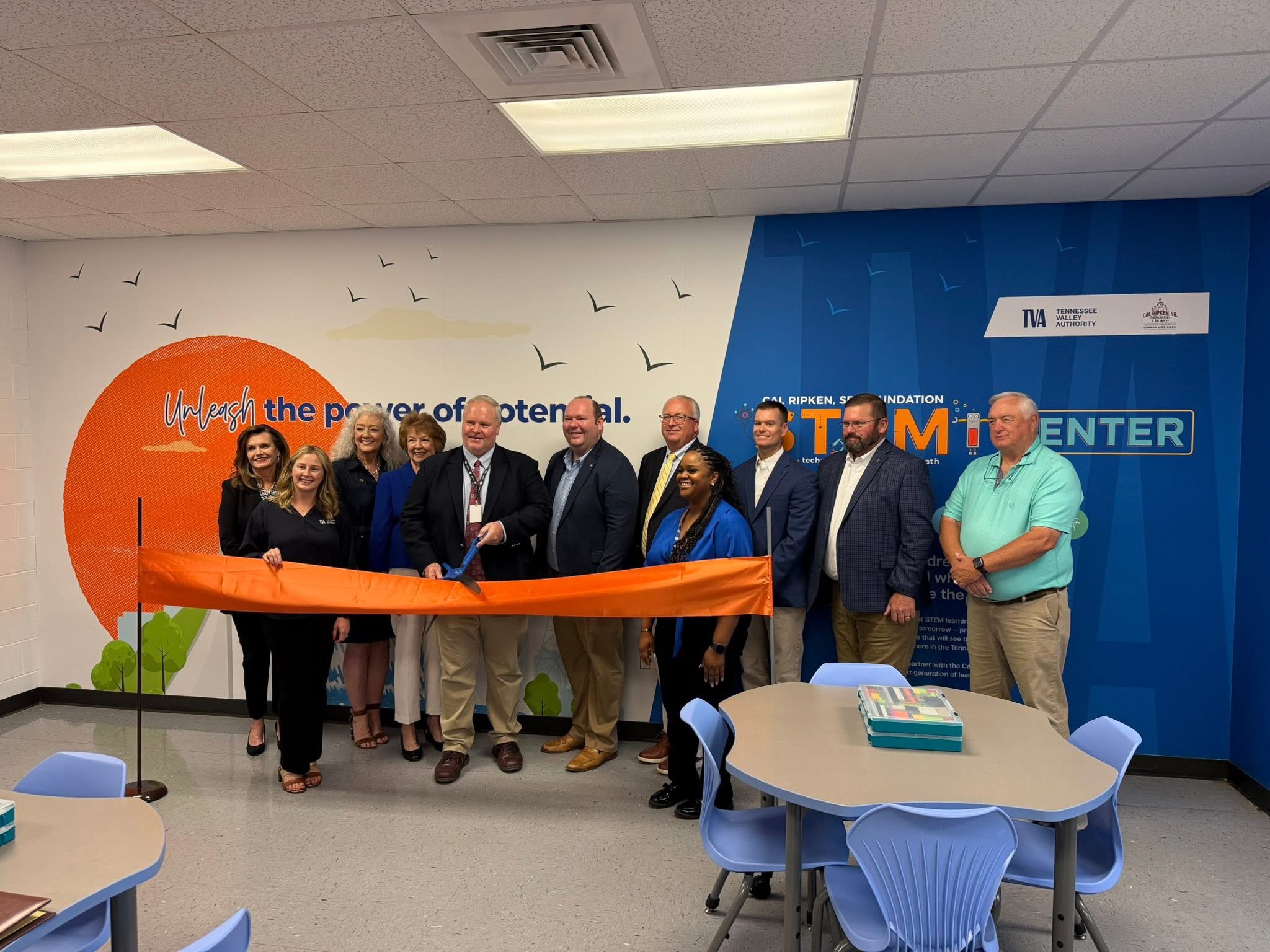 STEAM Lab Pic (Ribbon Cutting)