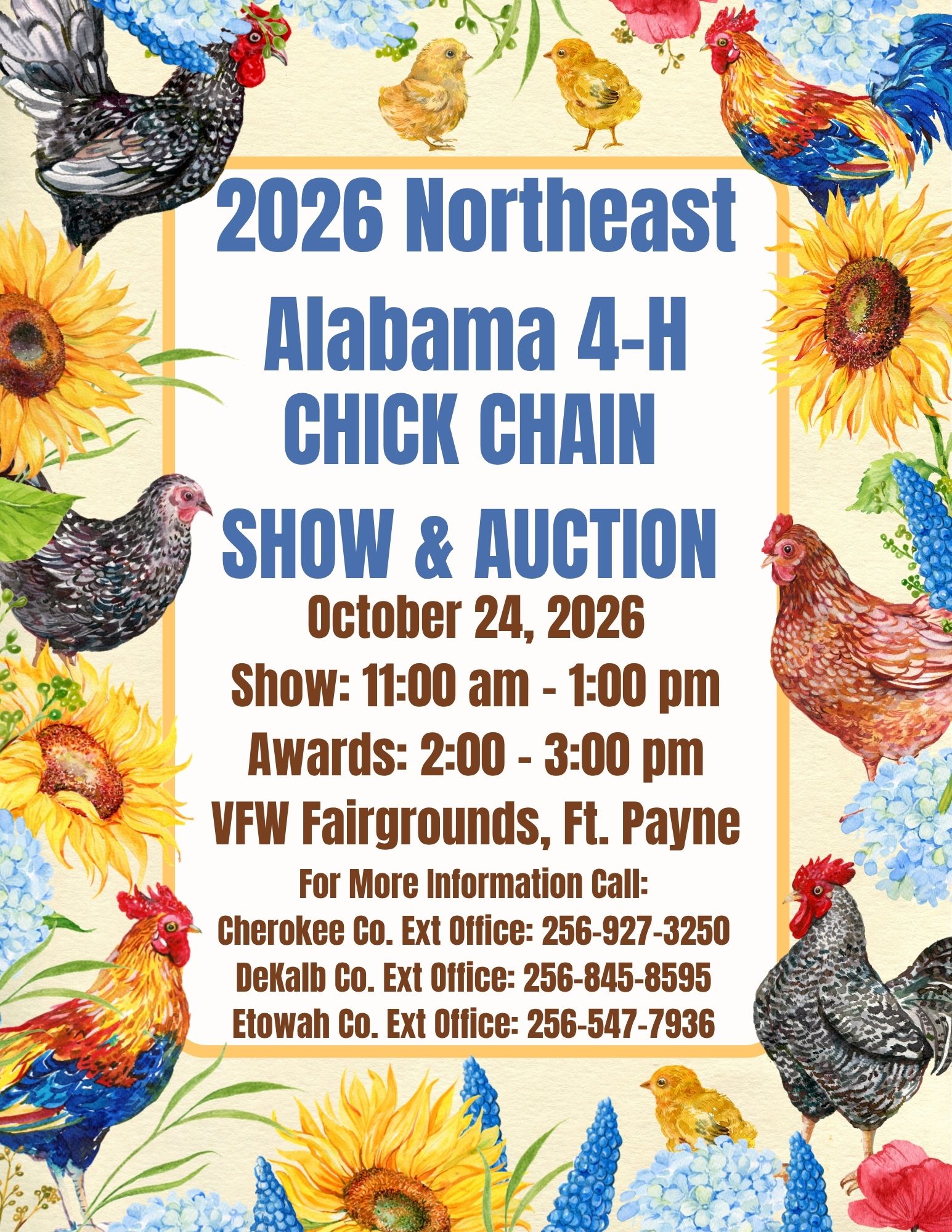 4-H Chick Chain Flyer