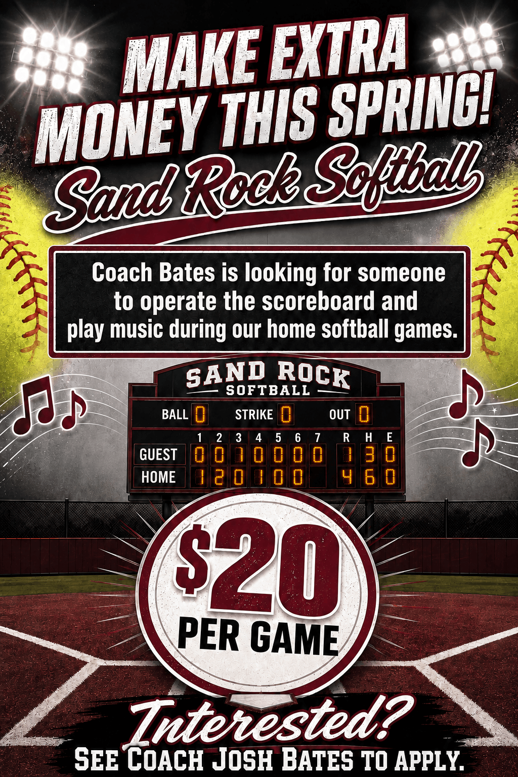Softball Flyer