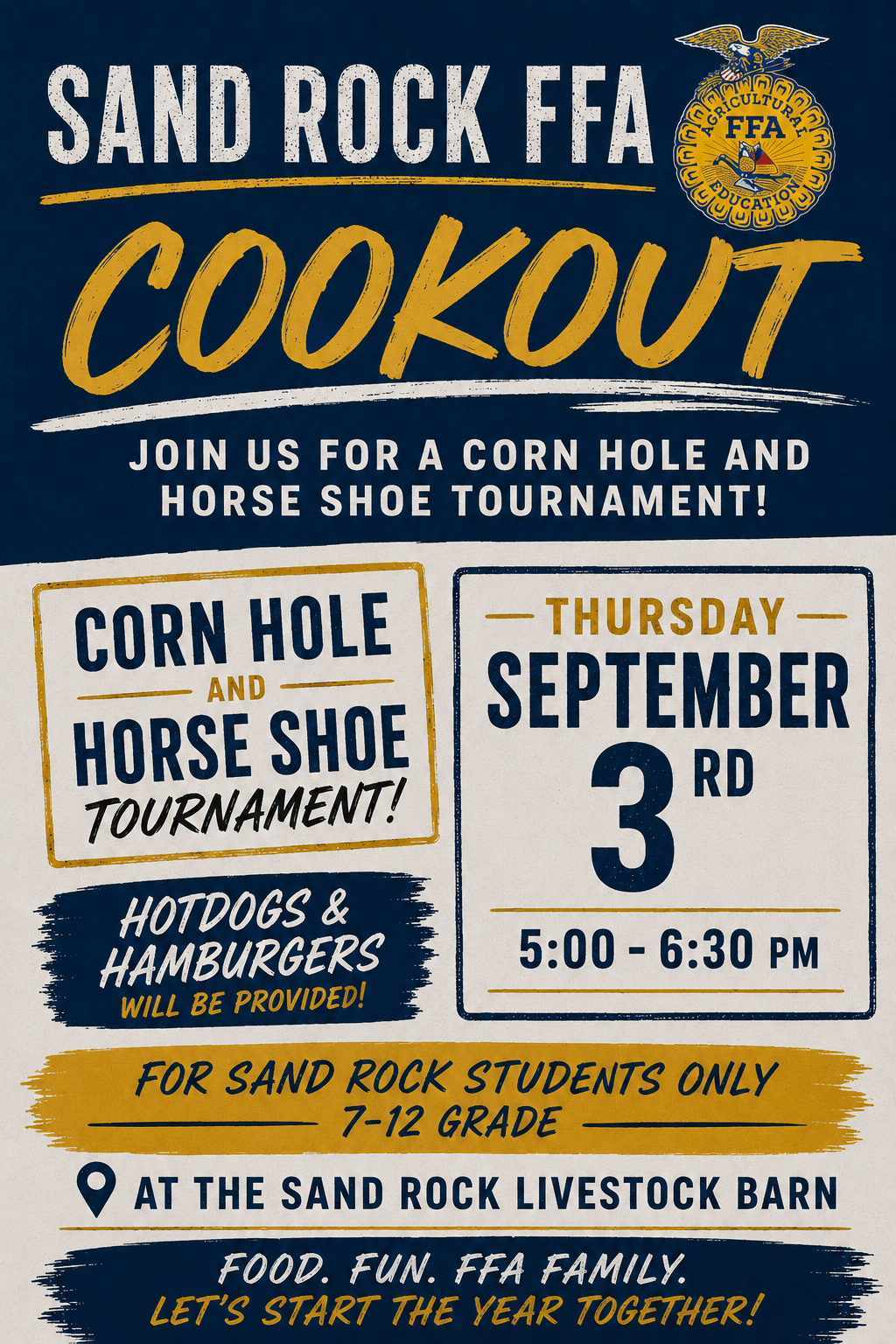 FFA Cookout Flyer