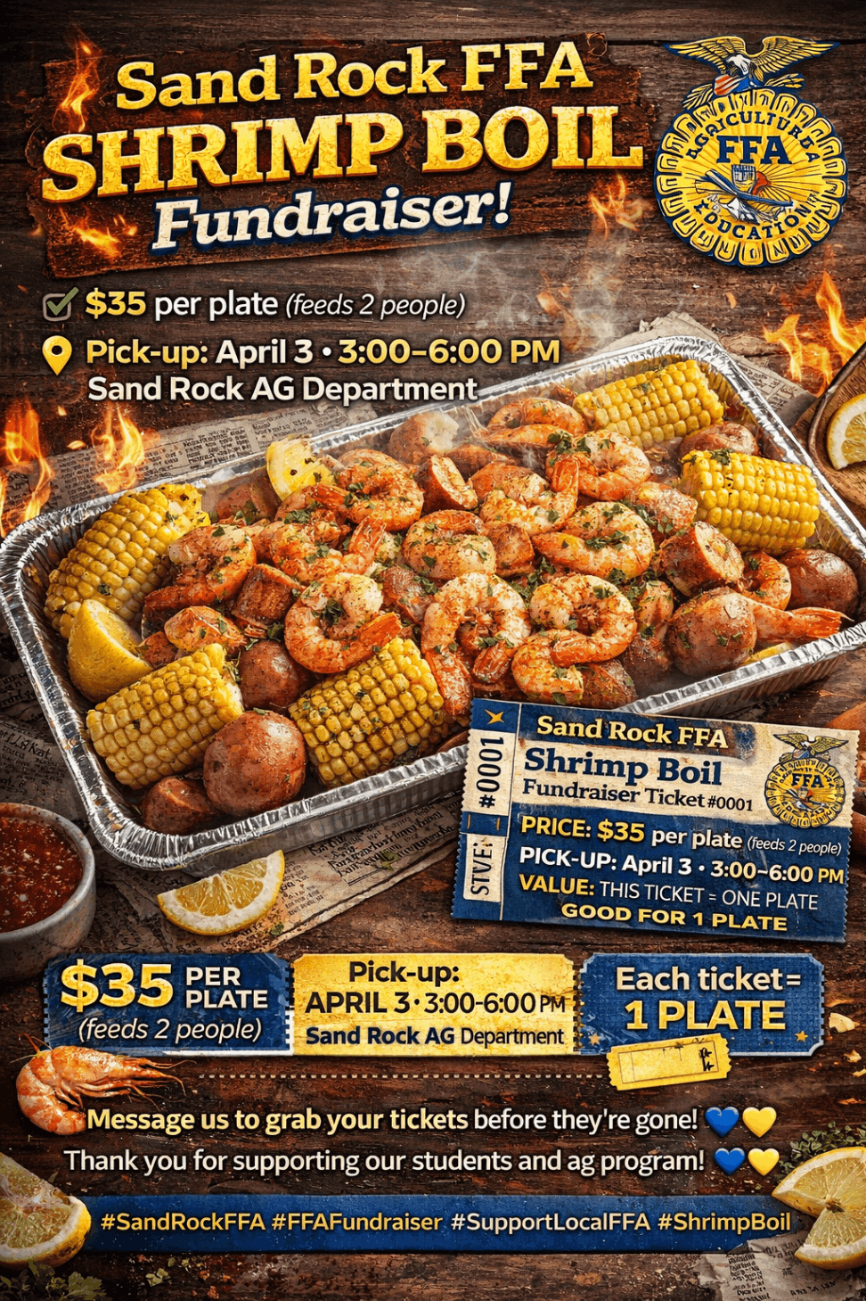 Shrimp Boil Flyer