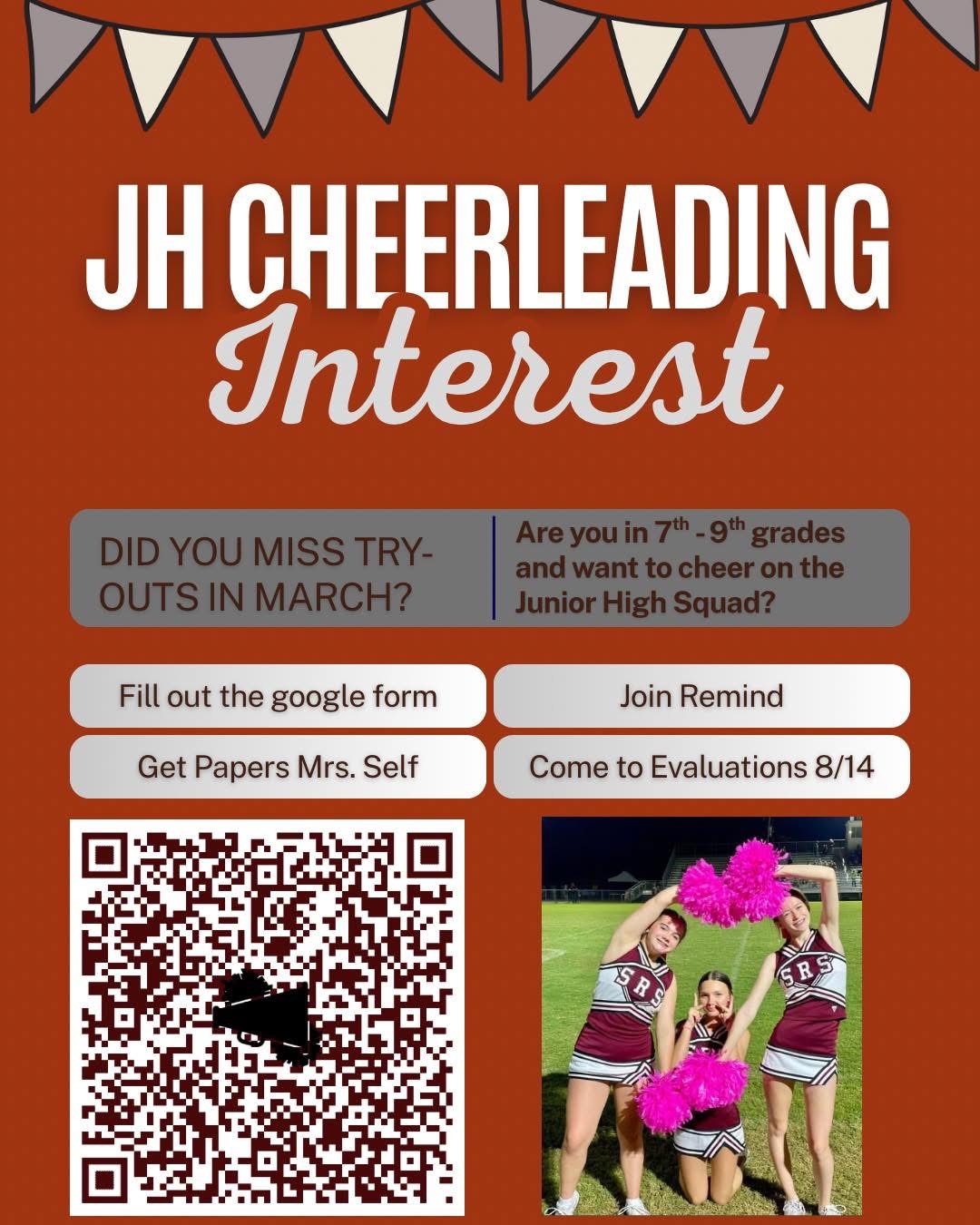 JH Cheerleading Interest Flyer