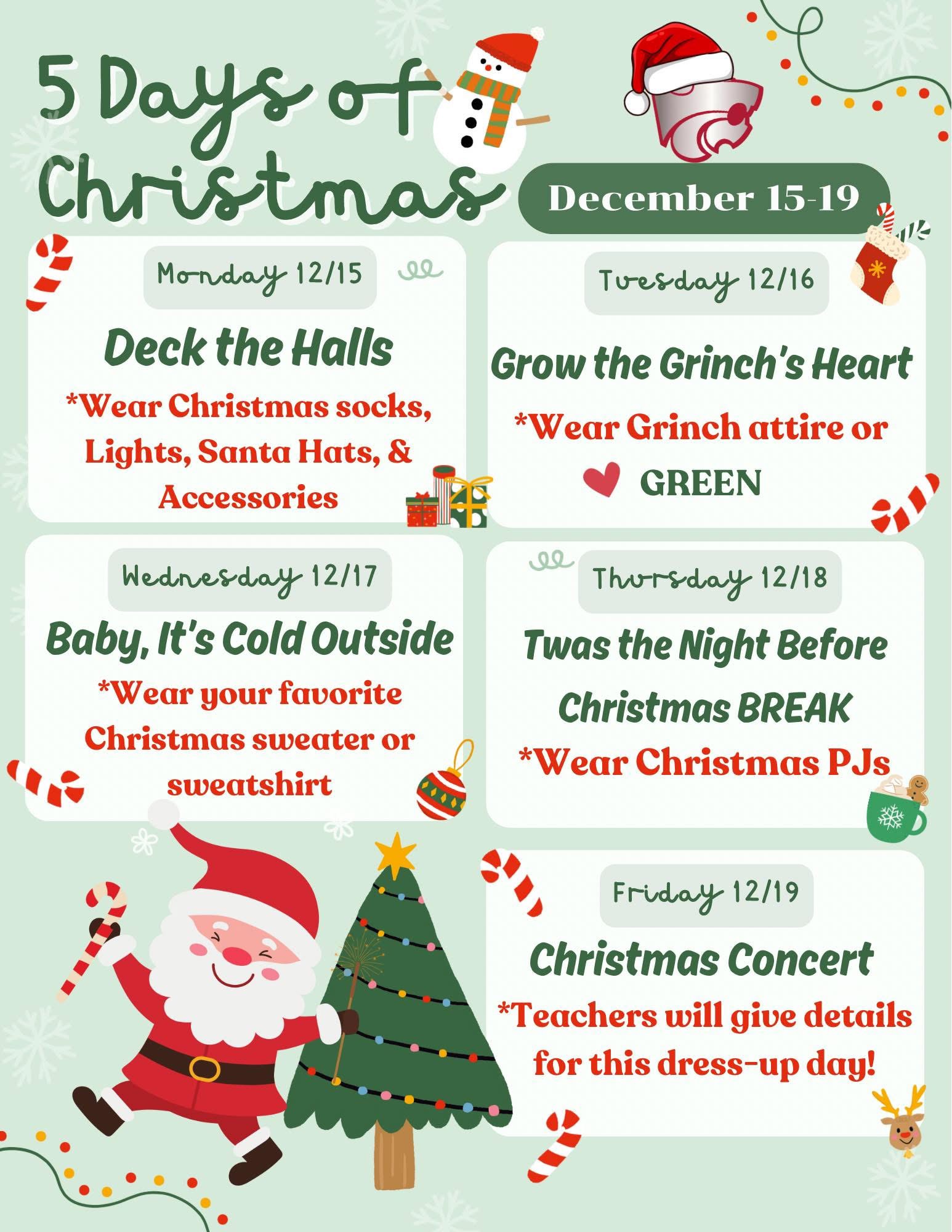 5 Days of Christmas Flyer