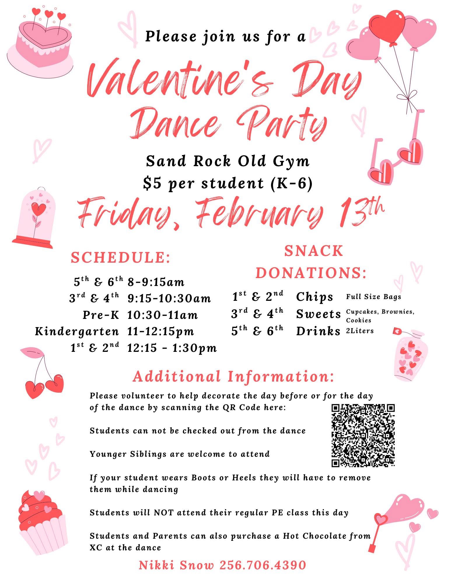 Valentine's Dance Party Flyer