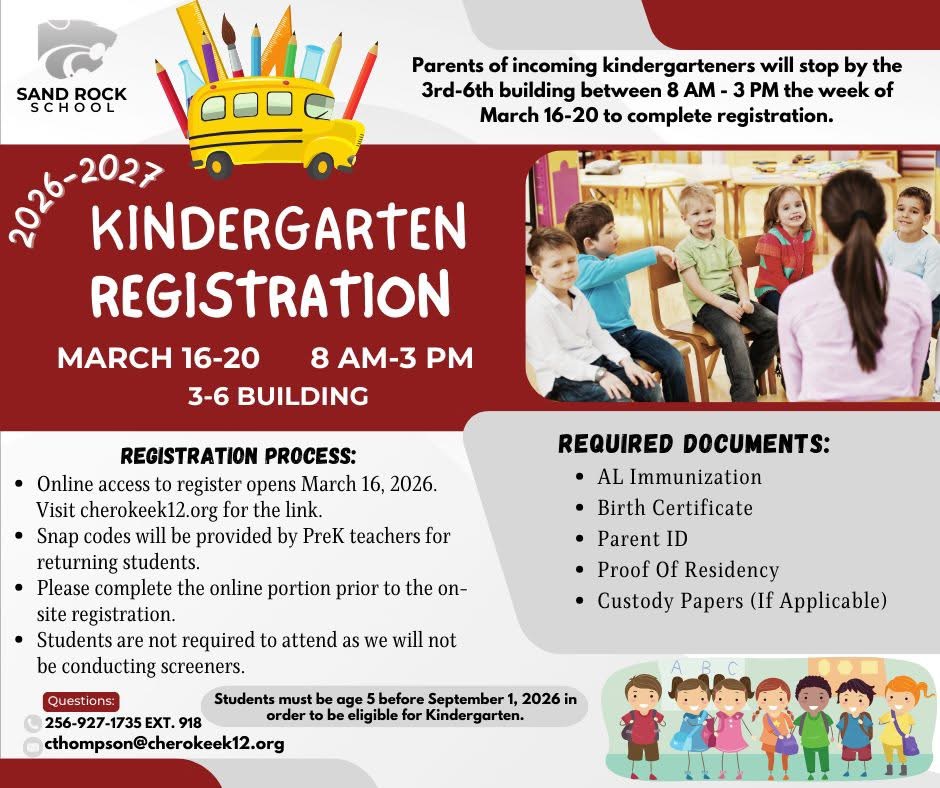 Kindergarten Registration Flyer