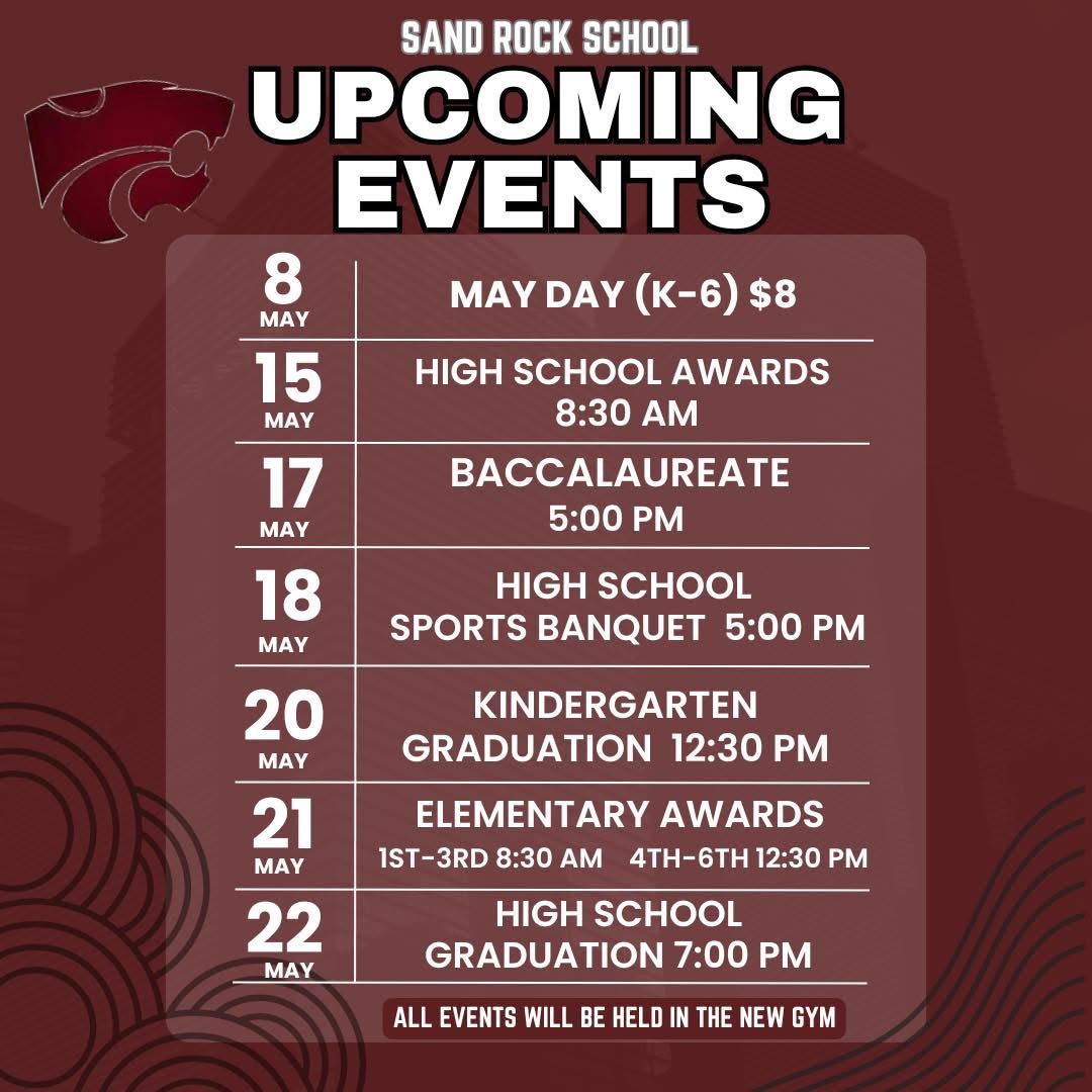 Upcoming Events Flyer