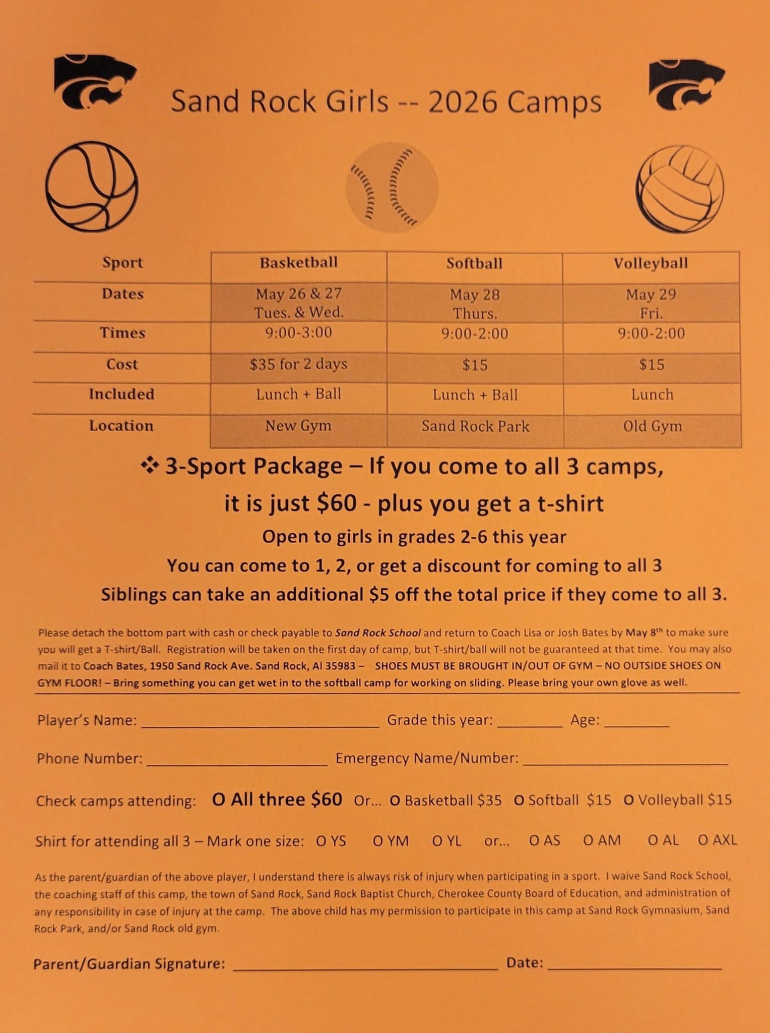 Girls Camp Flyer