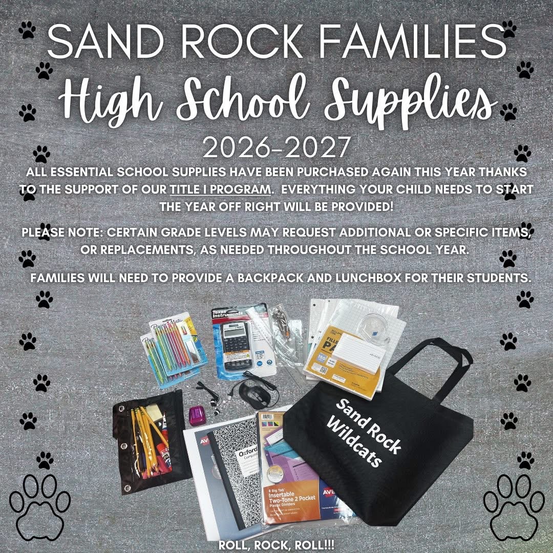 School Supplies Flyer