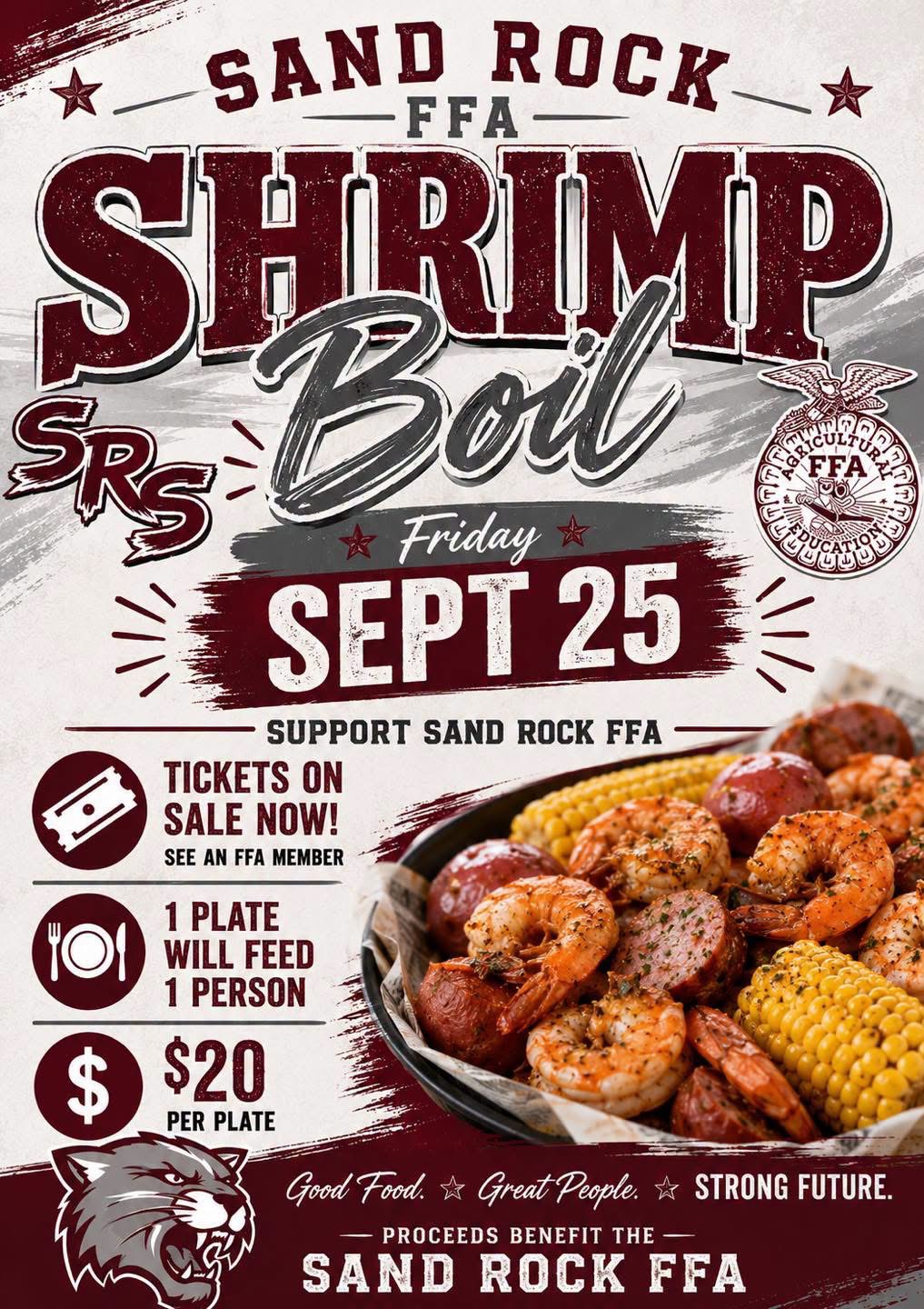 FFA Shrimp Boil Flyer