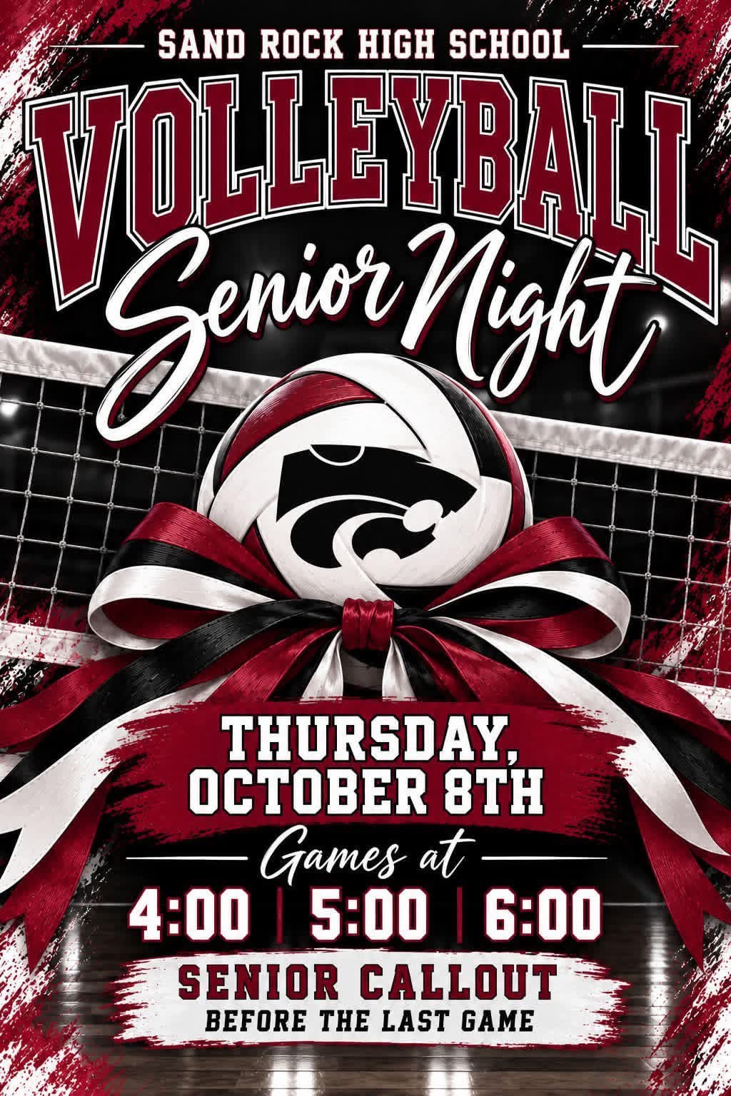 Volleyball Senior Night Flyer