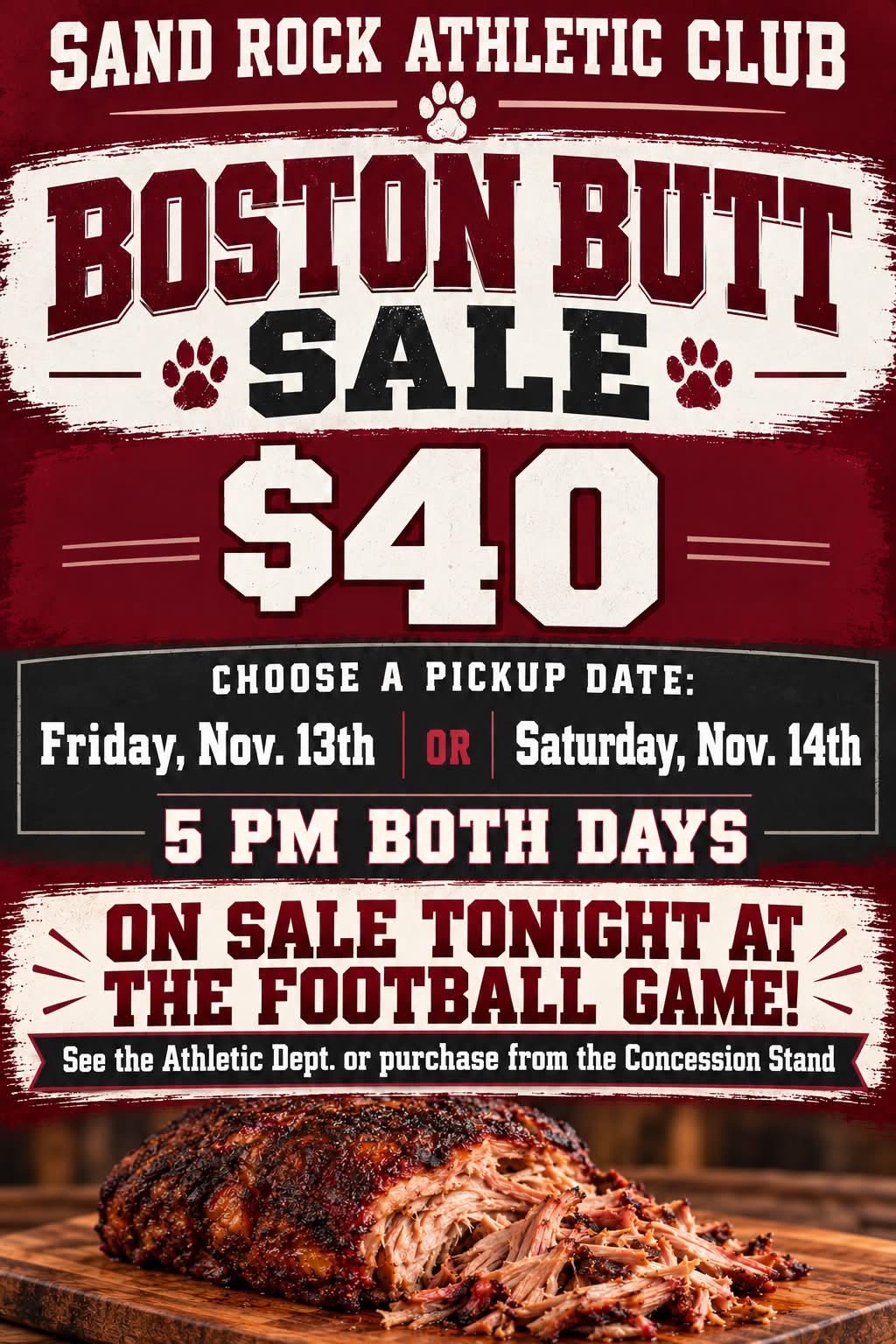 Boston Butt Sale Flyer