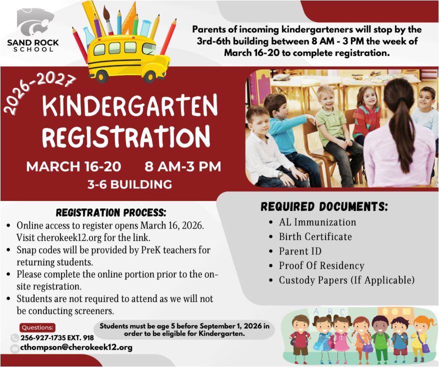 Kindergarten Registration Flyer
