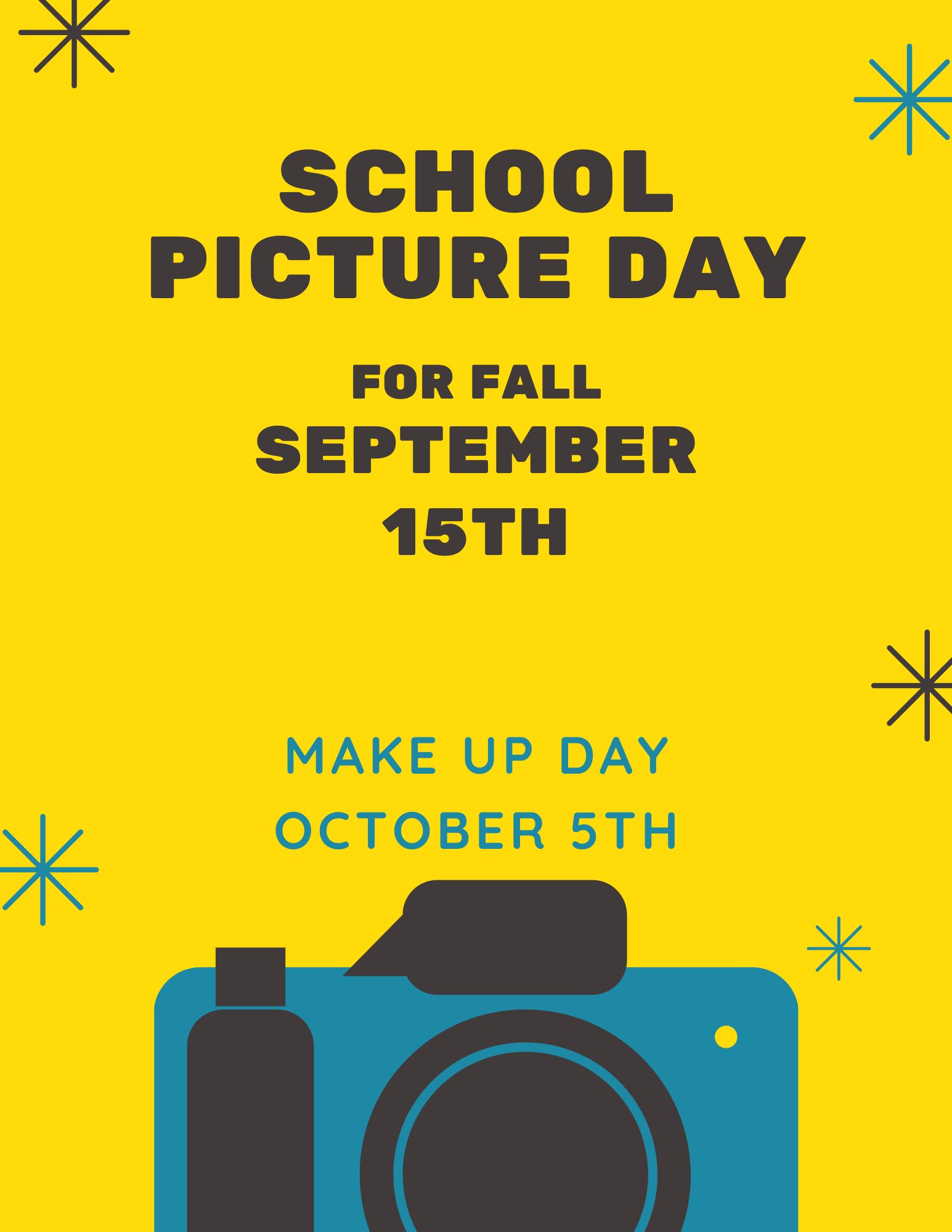 School Picture Flyer