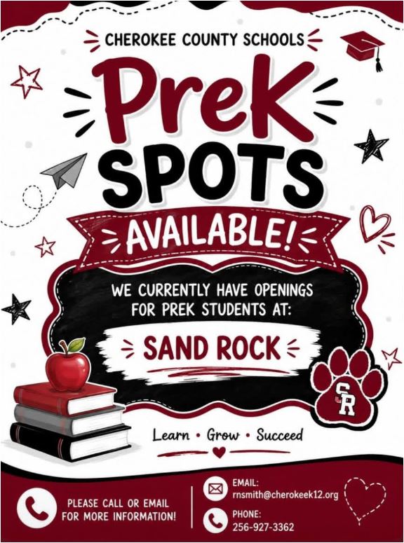 Pre-K Spots Flyer