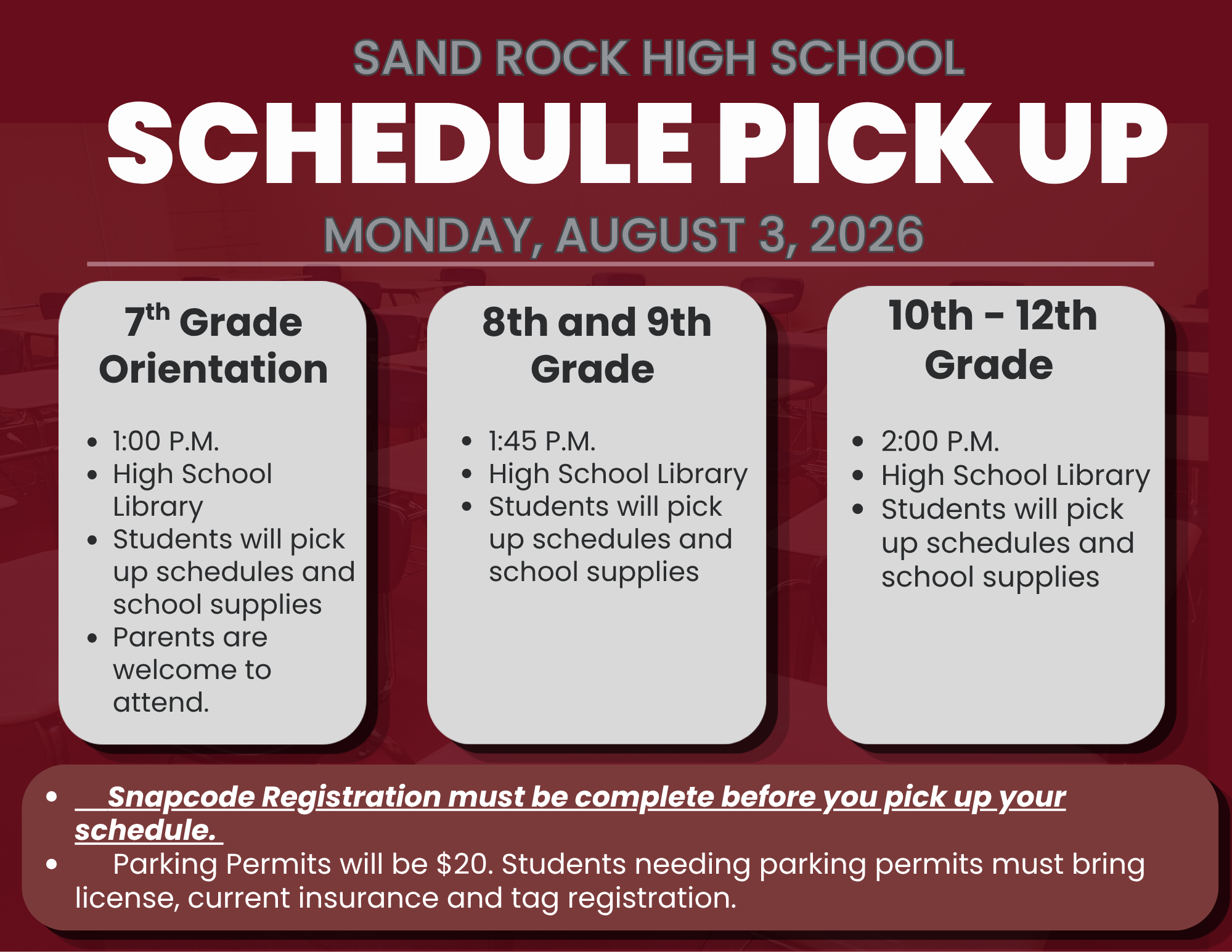 Schedule Pick Up Flyer