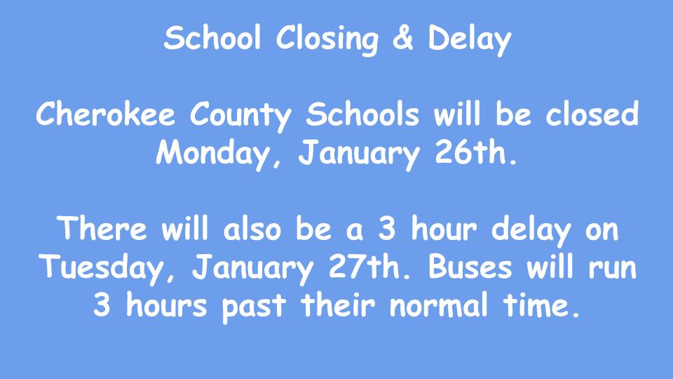 School Closing & Delay Flyer