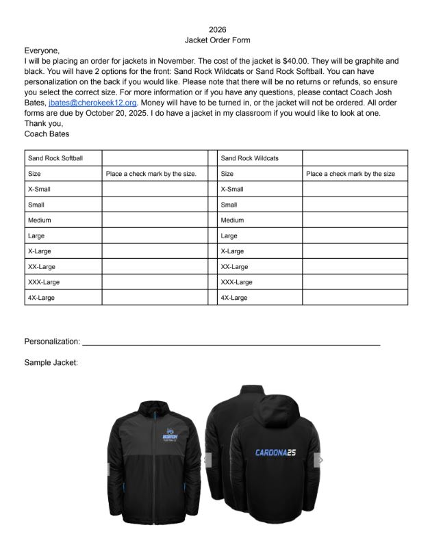 Softball Flyer