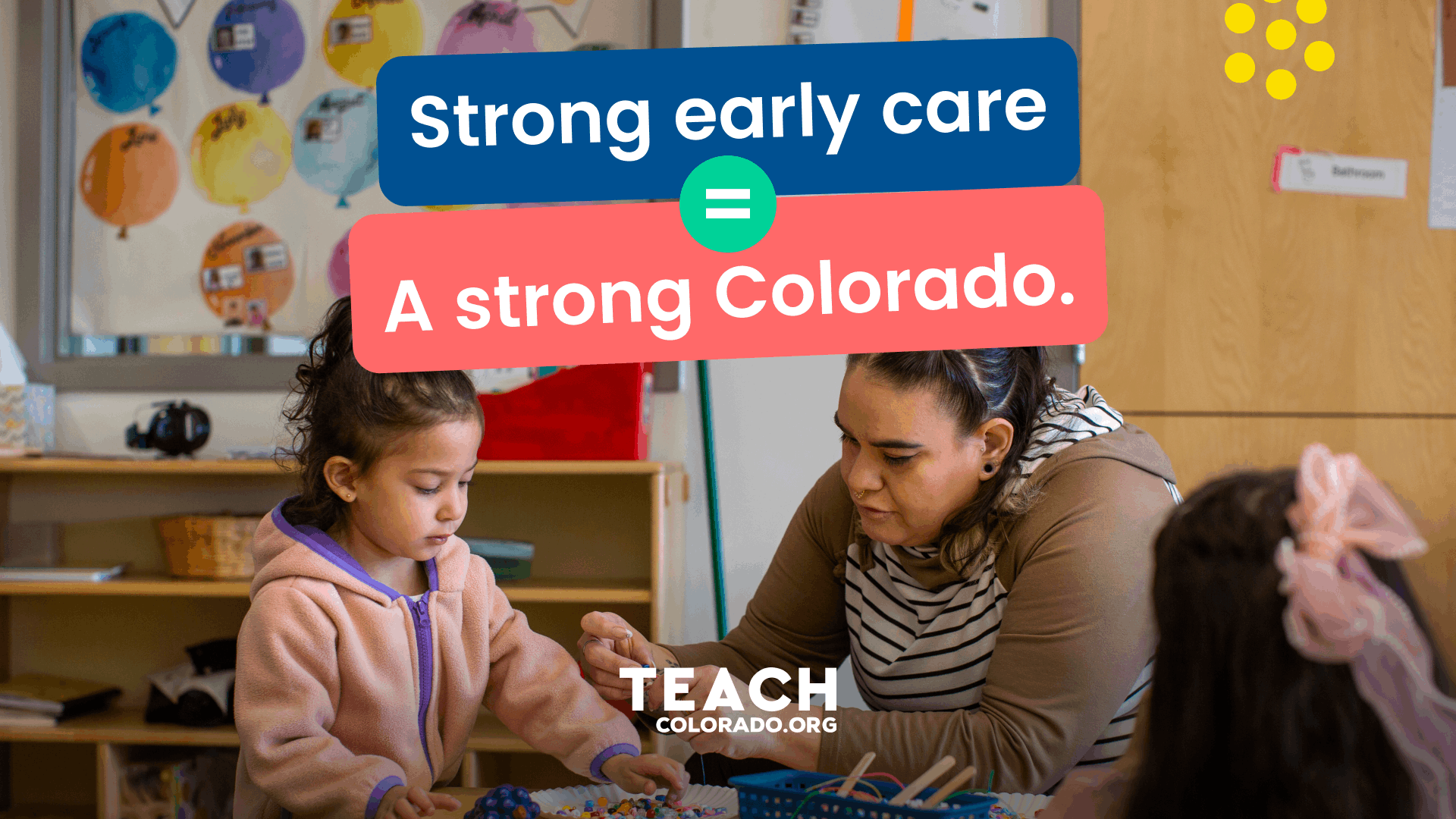 Teacher helping student