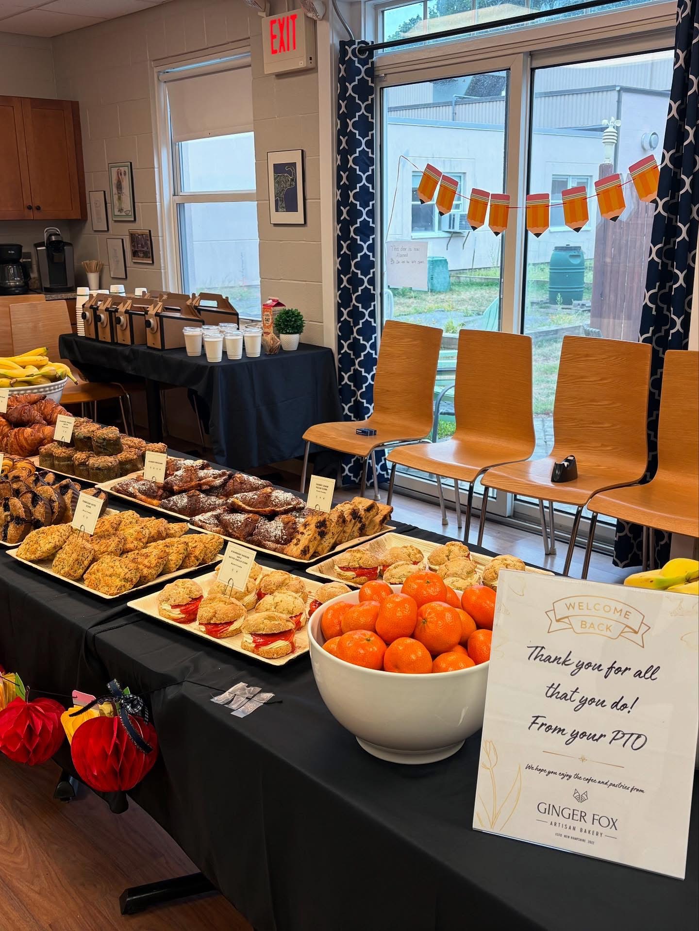 Welcome Back Teacher Breakfast