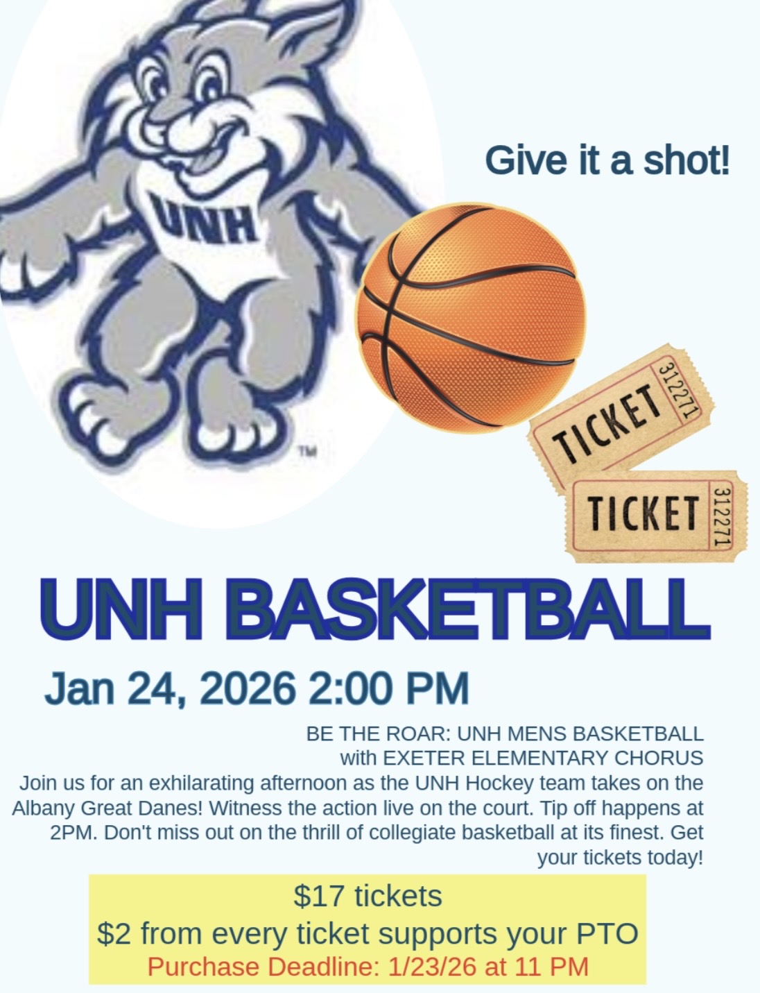 UNH basketball game