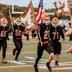 MHS Football taking the Field