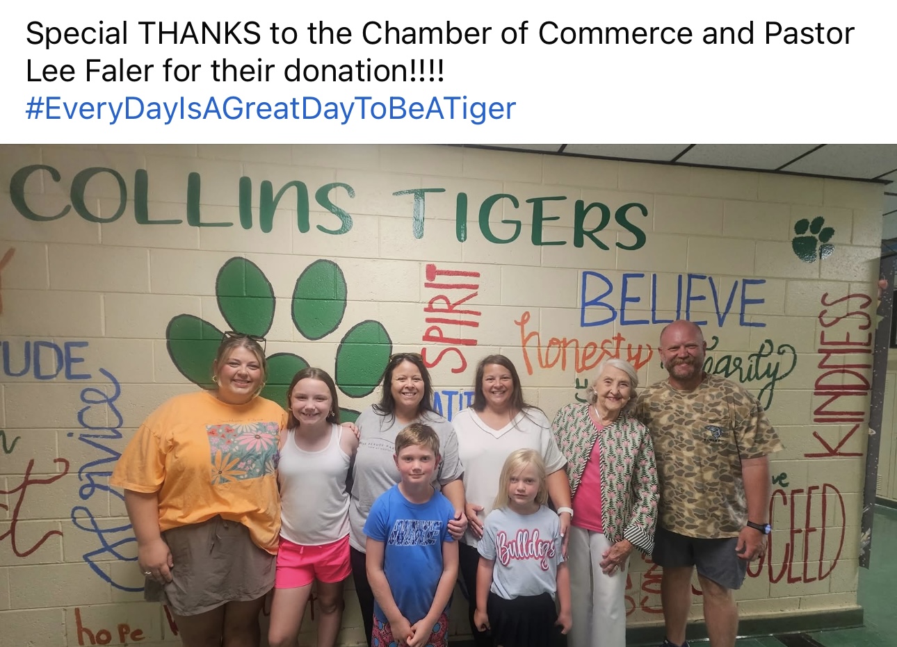 Thank You Chamber of Commerce and Pastor Lee Faler