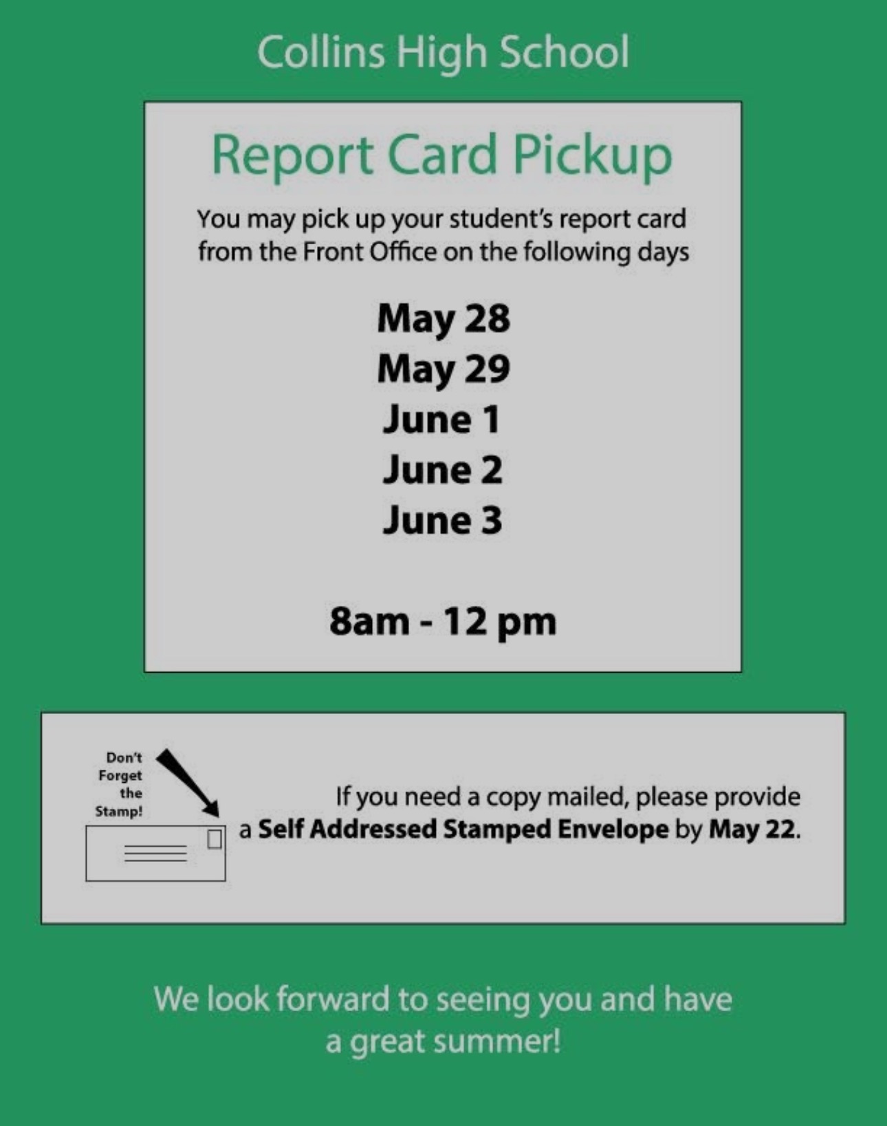 Report Card Pickup