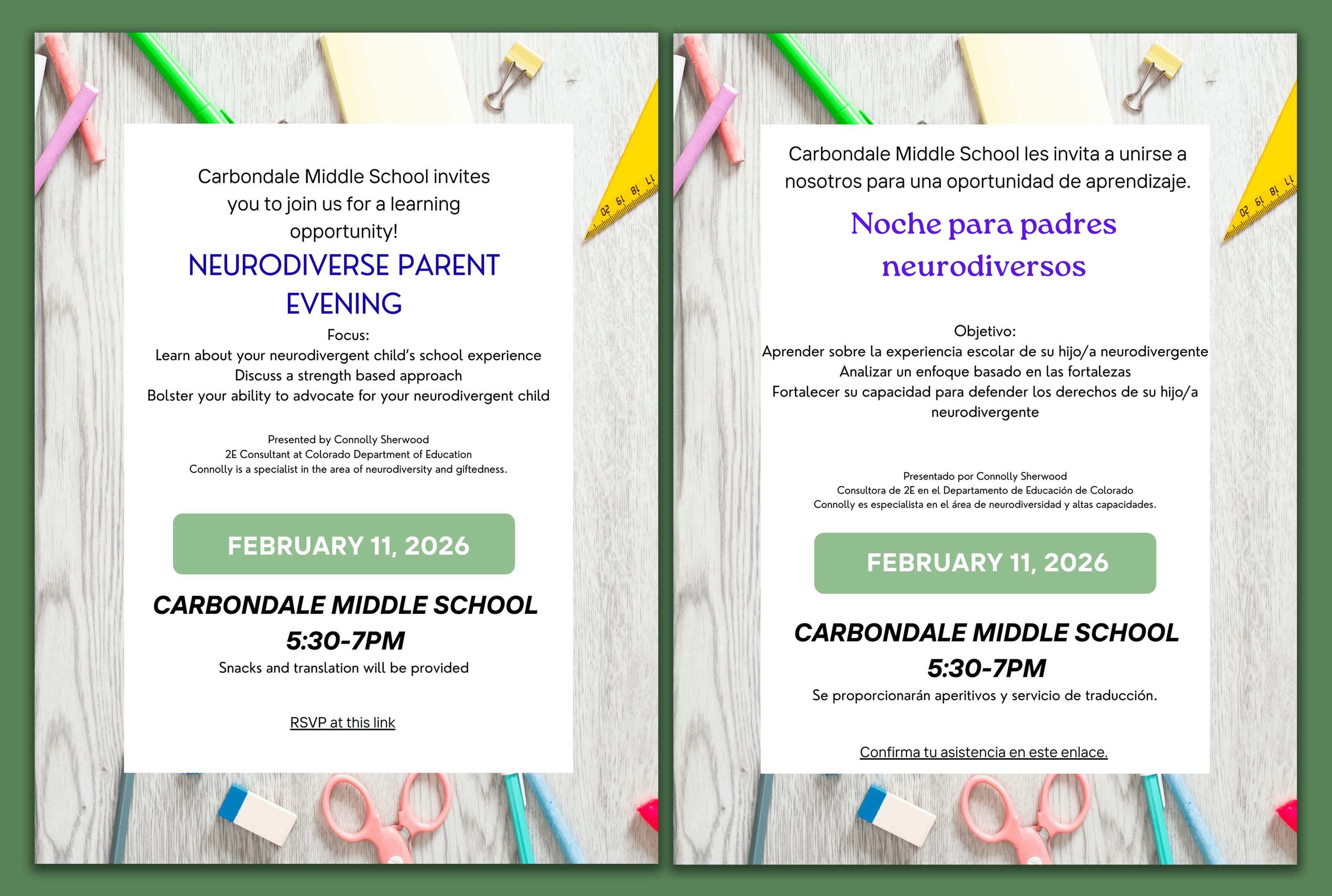 Parent Education Event: Neurodiverse Student Needs