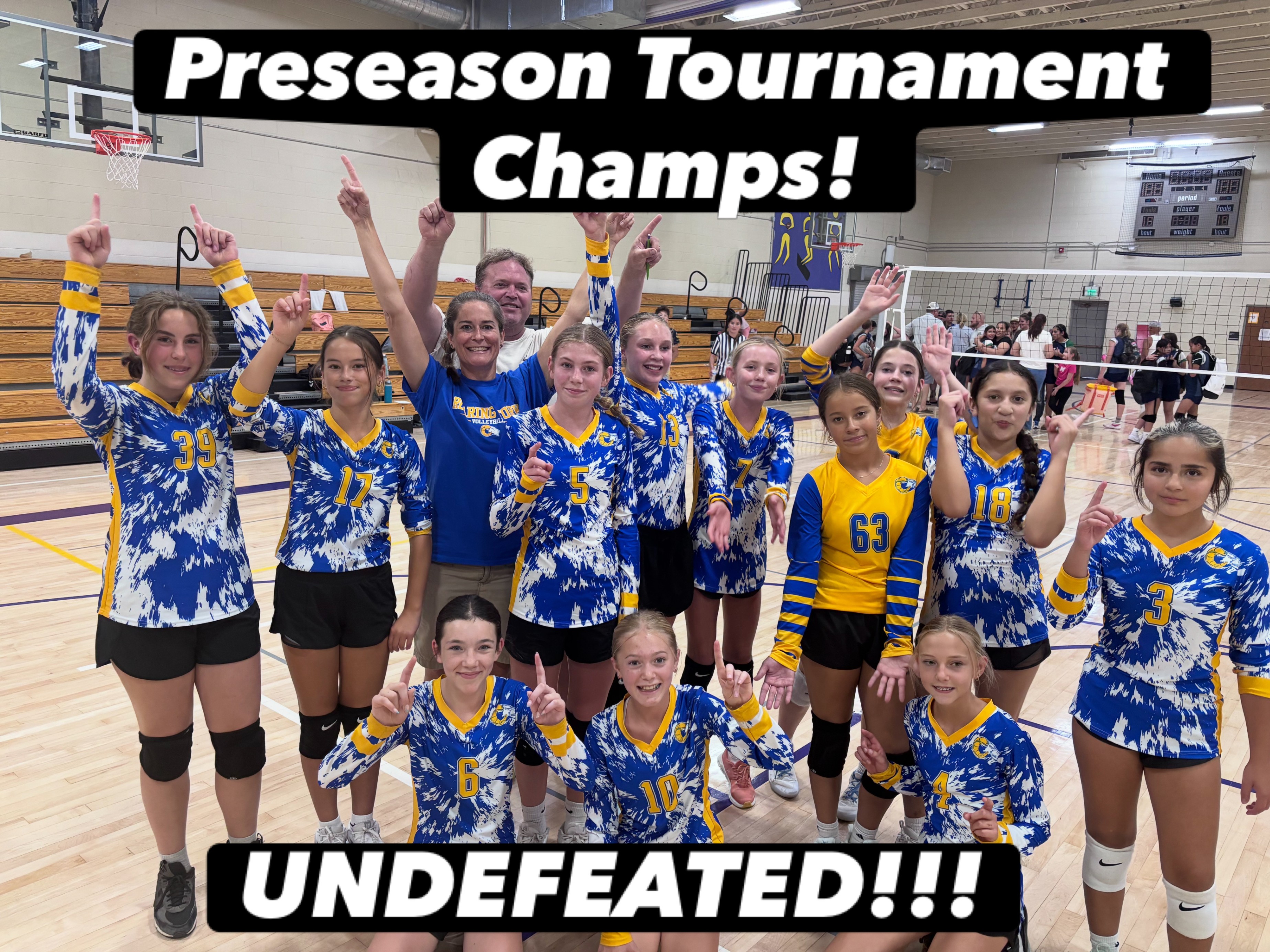 7th Grade Volleyball WINS PreSeason Tournament!