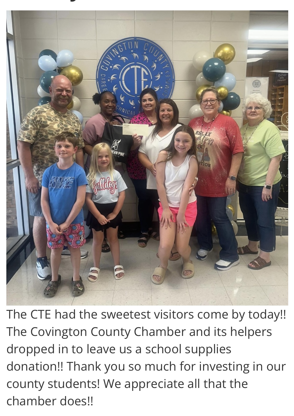 Thank You Covington County Chamber