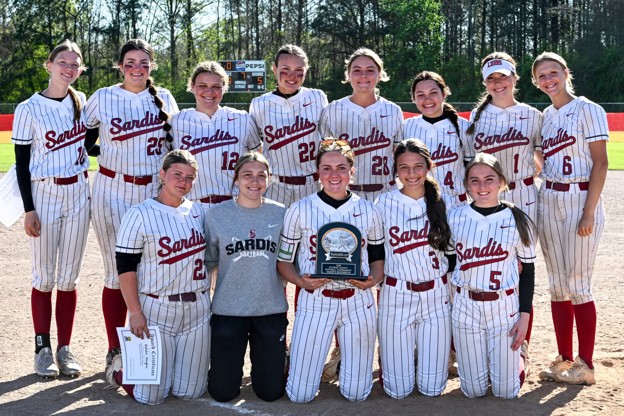 Softball Finishes Second in County Tournament