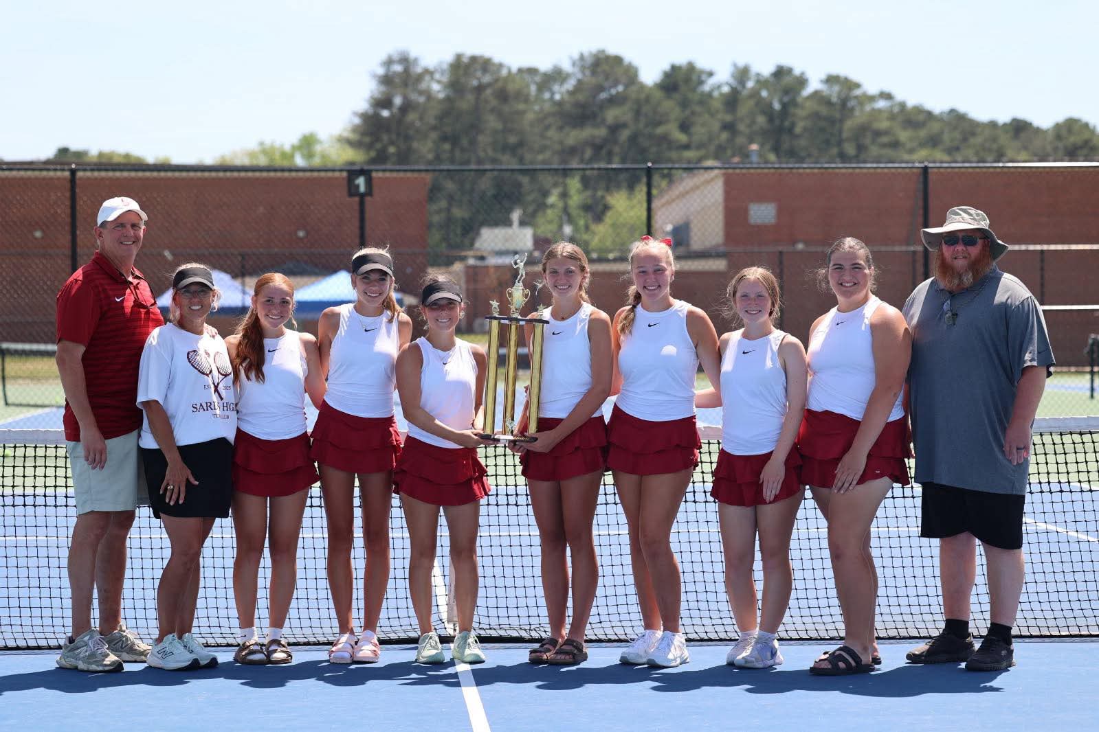 Girls' Tennis Team Dominates Sectional Tournament