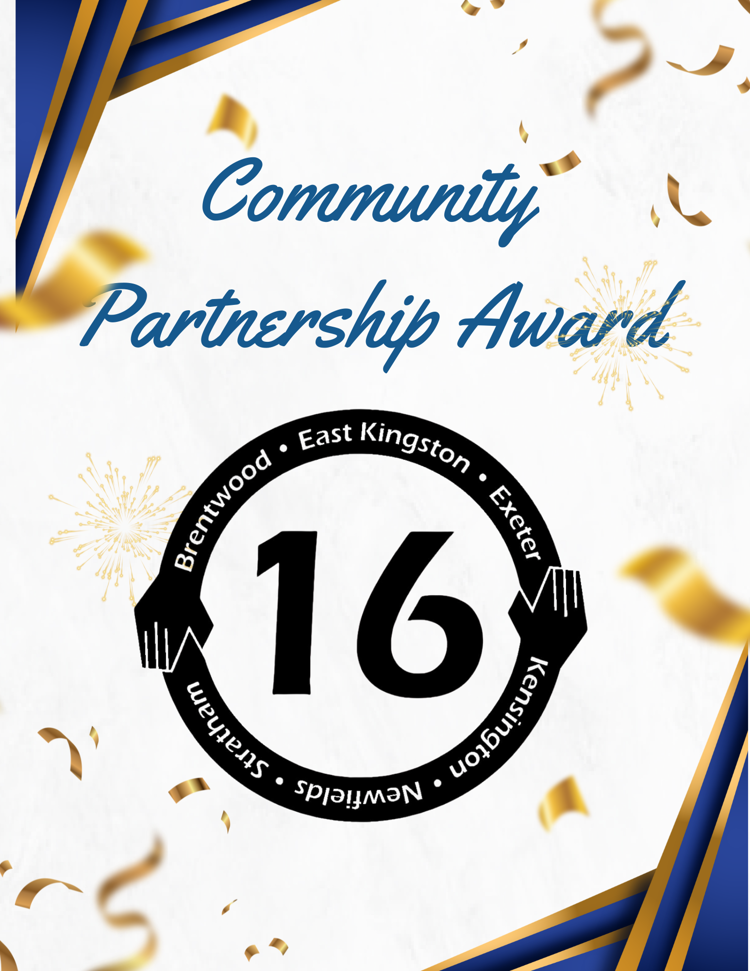 SAU 16 SUPERINTENDENT’S AWARD FOR COMMUNITY PARTNERSHIP