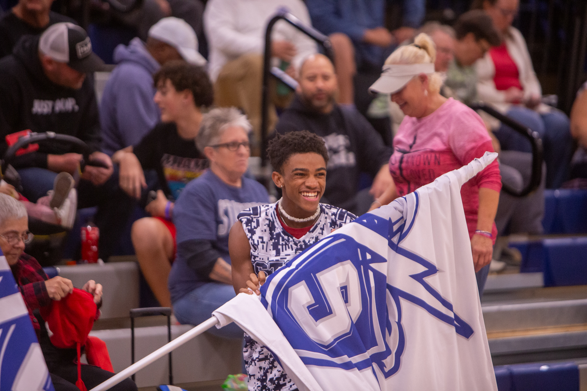 carrying the Staunton Storm flag
