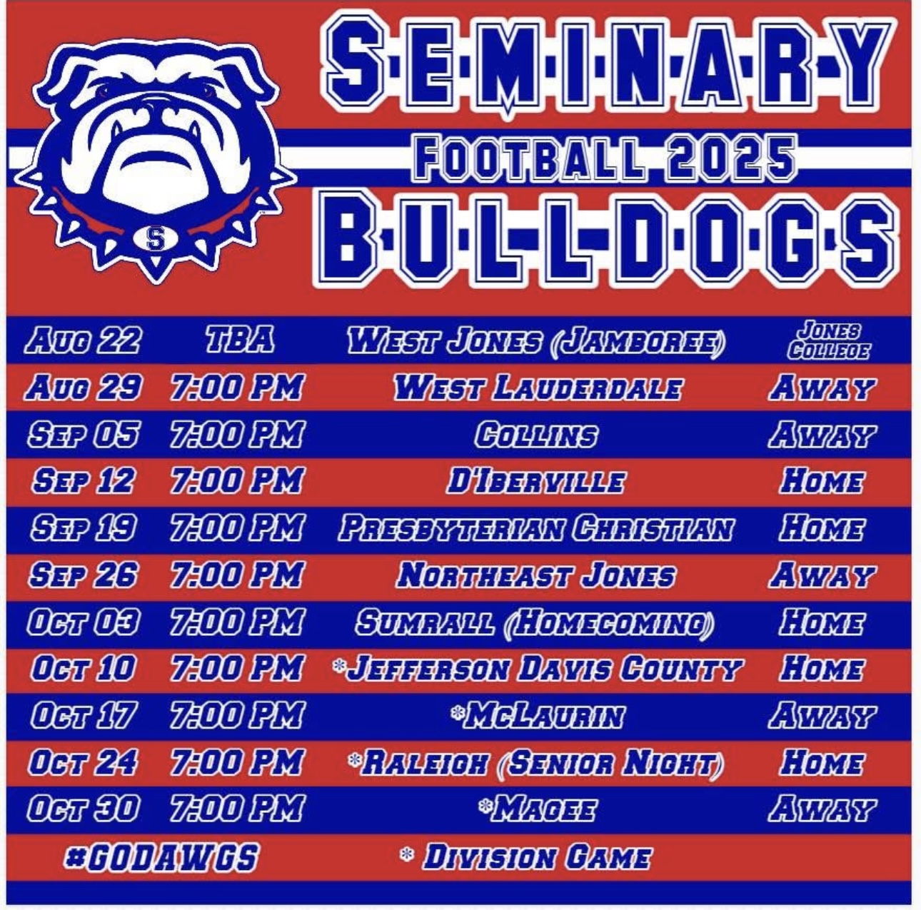Seminary Bulldogs 2025