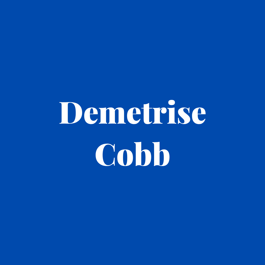 Demetrise Cobb
