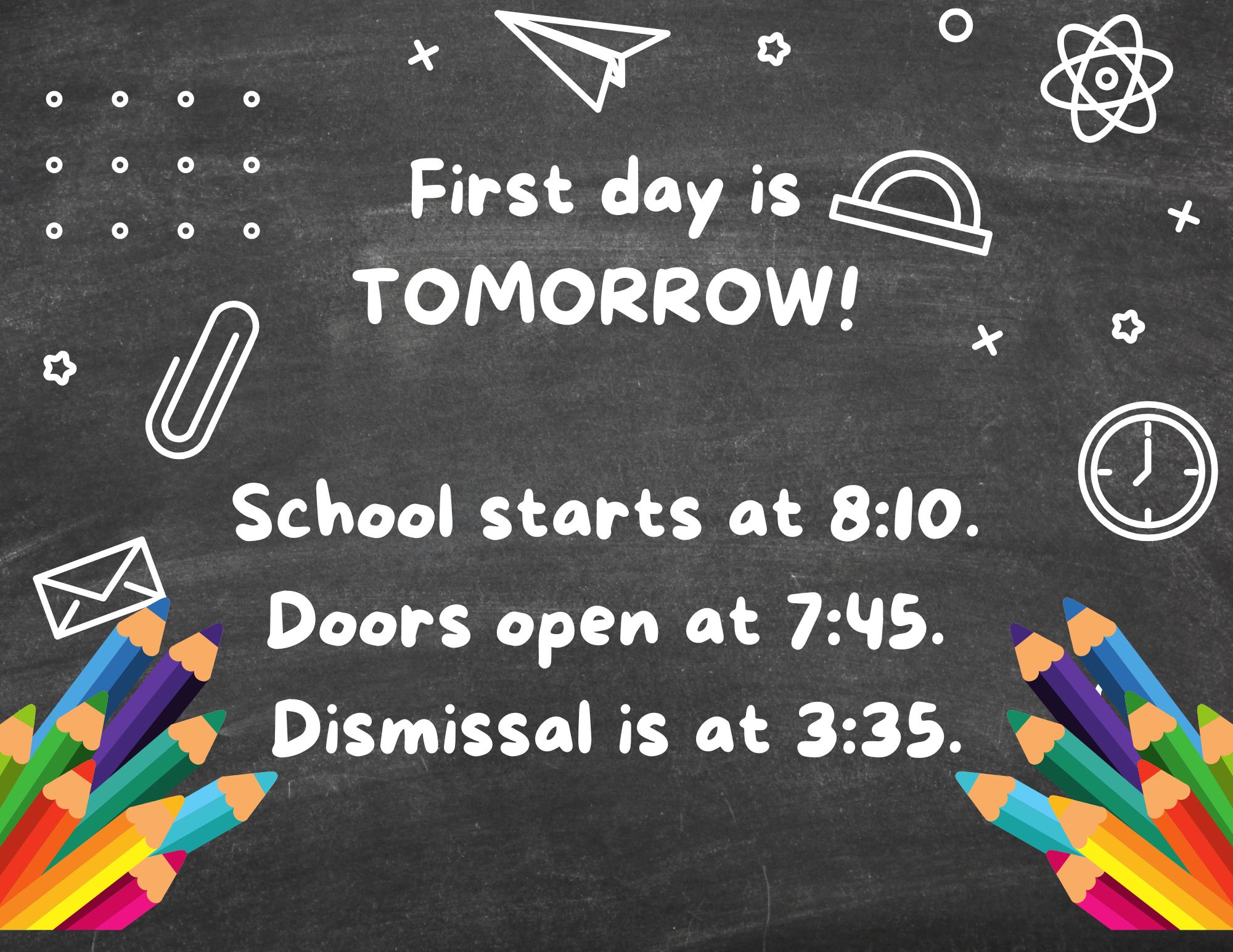 First Day of School!